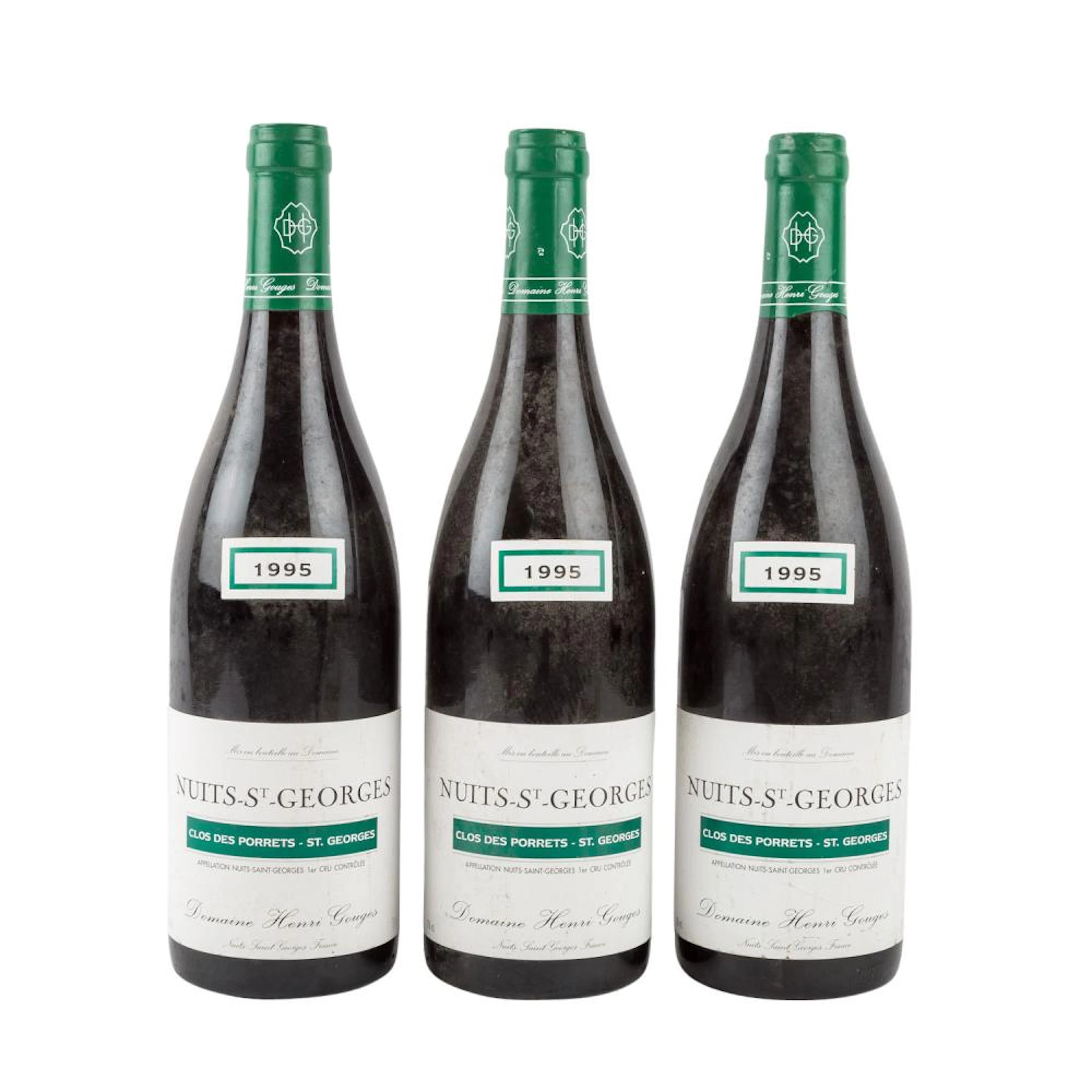DOMAINE HENRI GOUGES 3 Flaschen "Clos des Porrets", 1995