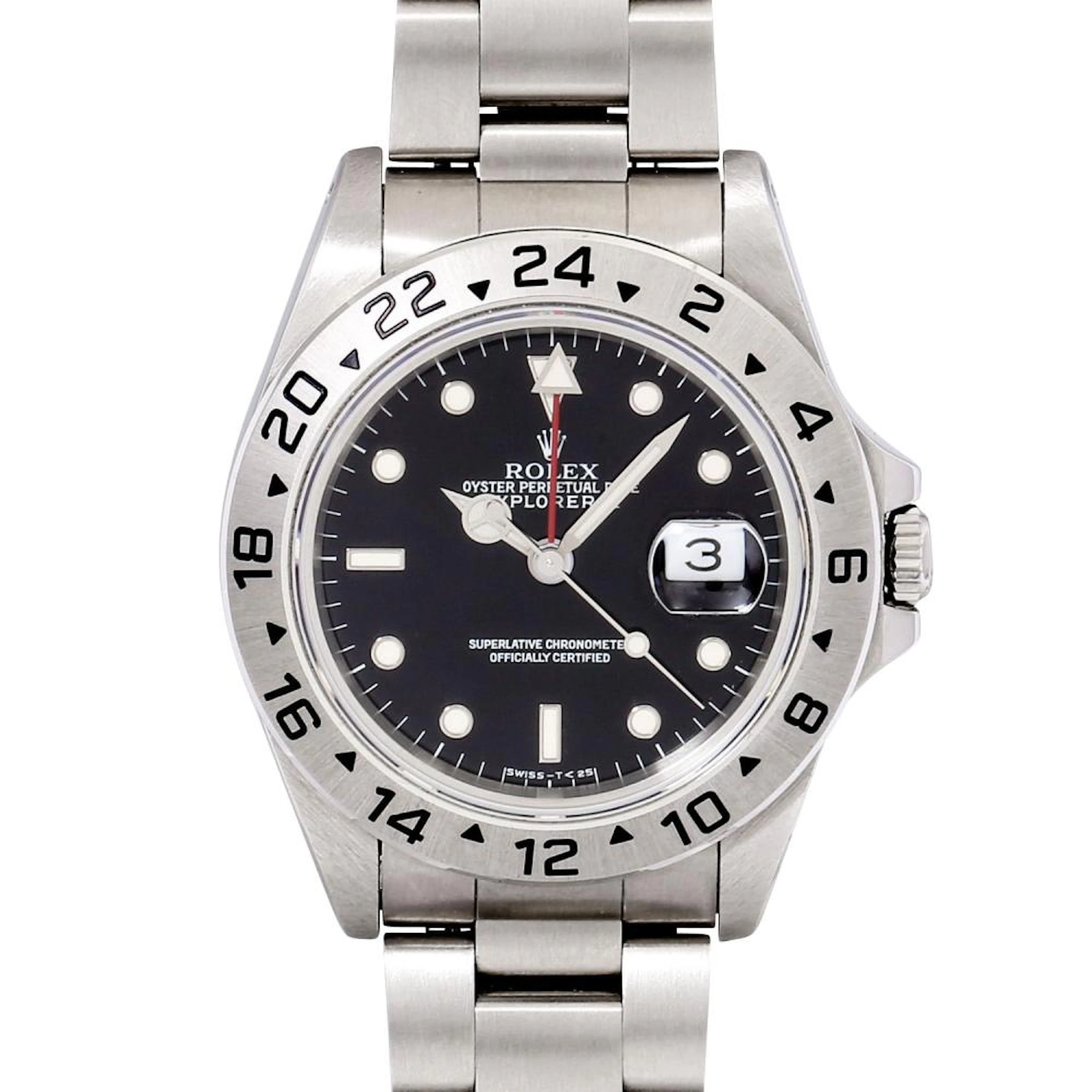 ROLEX Neo-Vintage Explorer II 'Schwarz', Ref. 16570. Herren Armbanduhr.