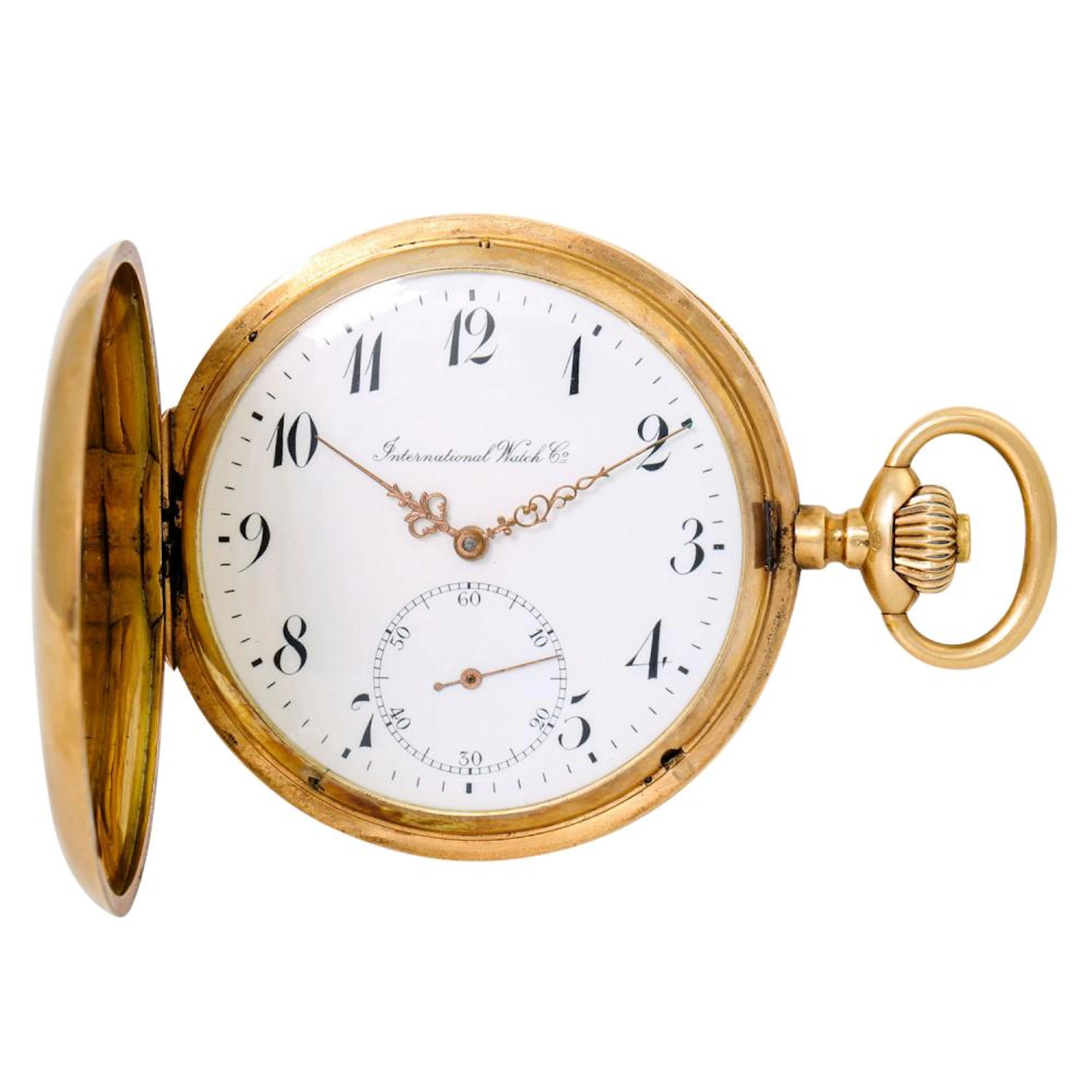 IWC Schaffhausen antike Savonette Taschenuhr. Ca. 1910.