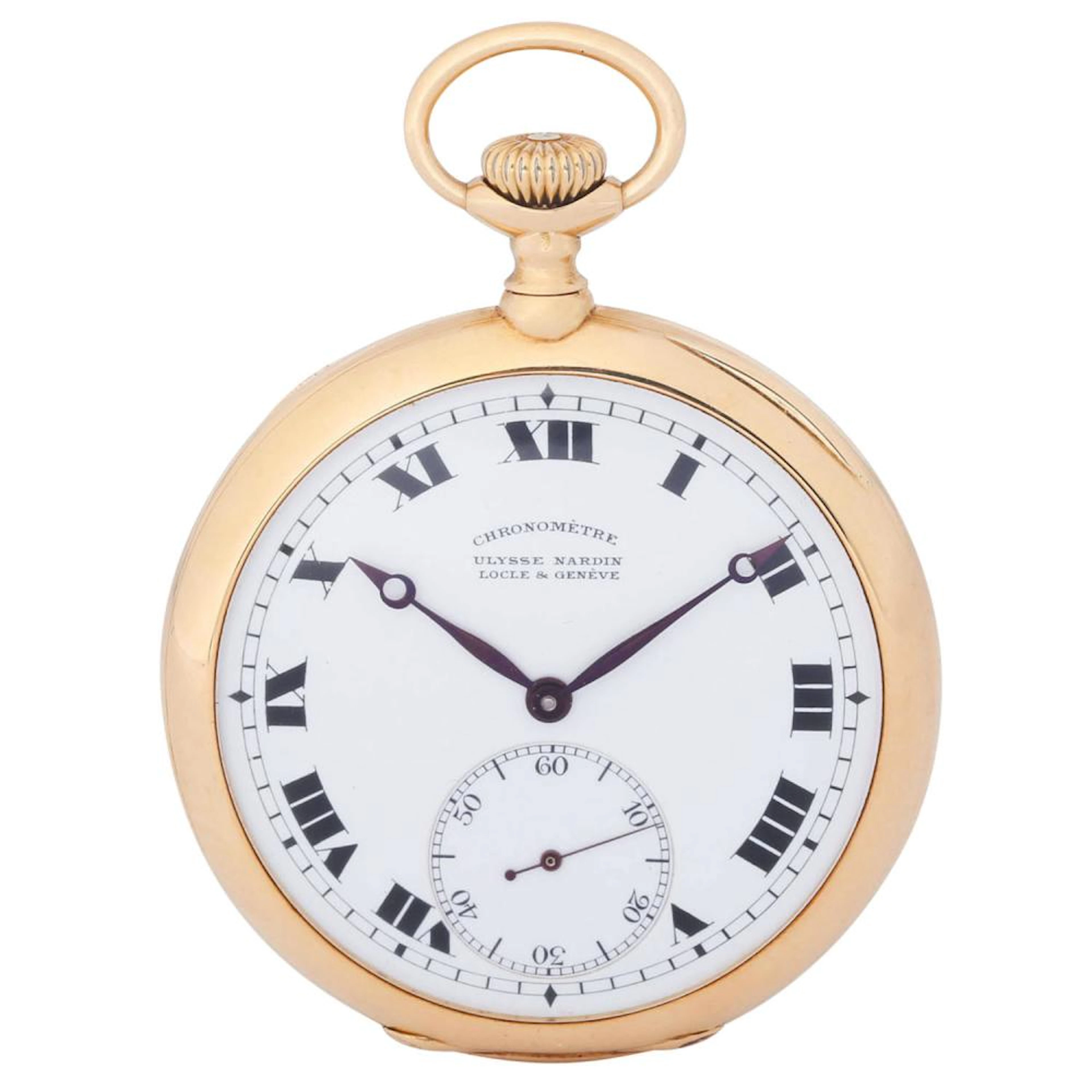 ULYSSE NARDIN LOCLE & GENEVE open pocket watch "Chronométre".