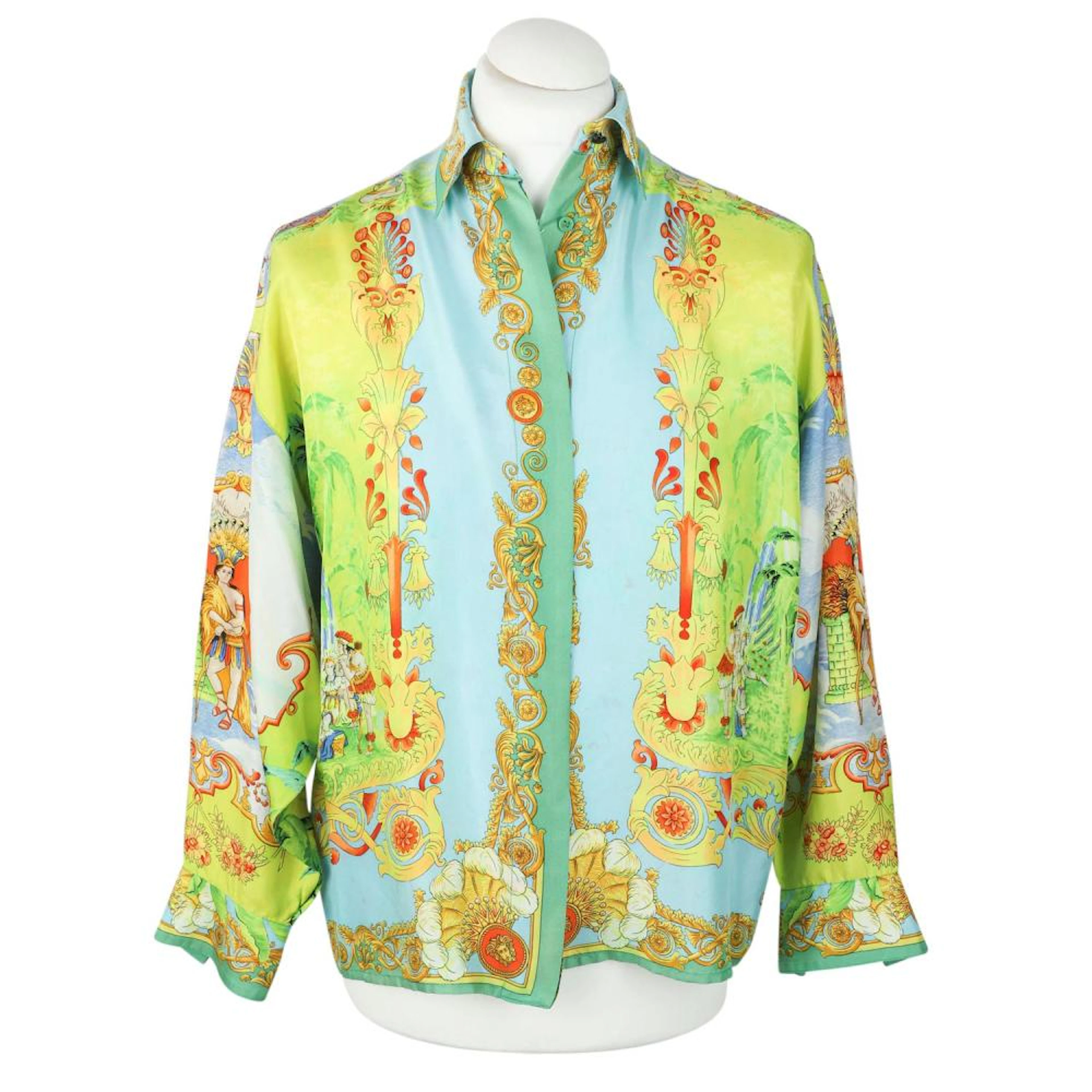 VERSACE ISTANTE VINTAGE silk shirt, size 42.