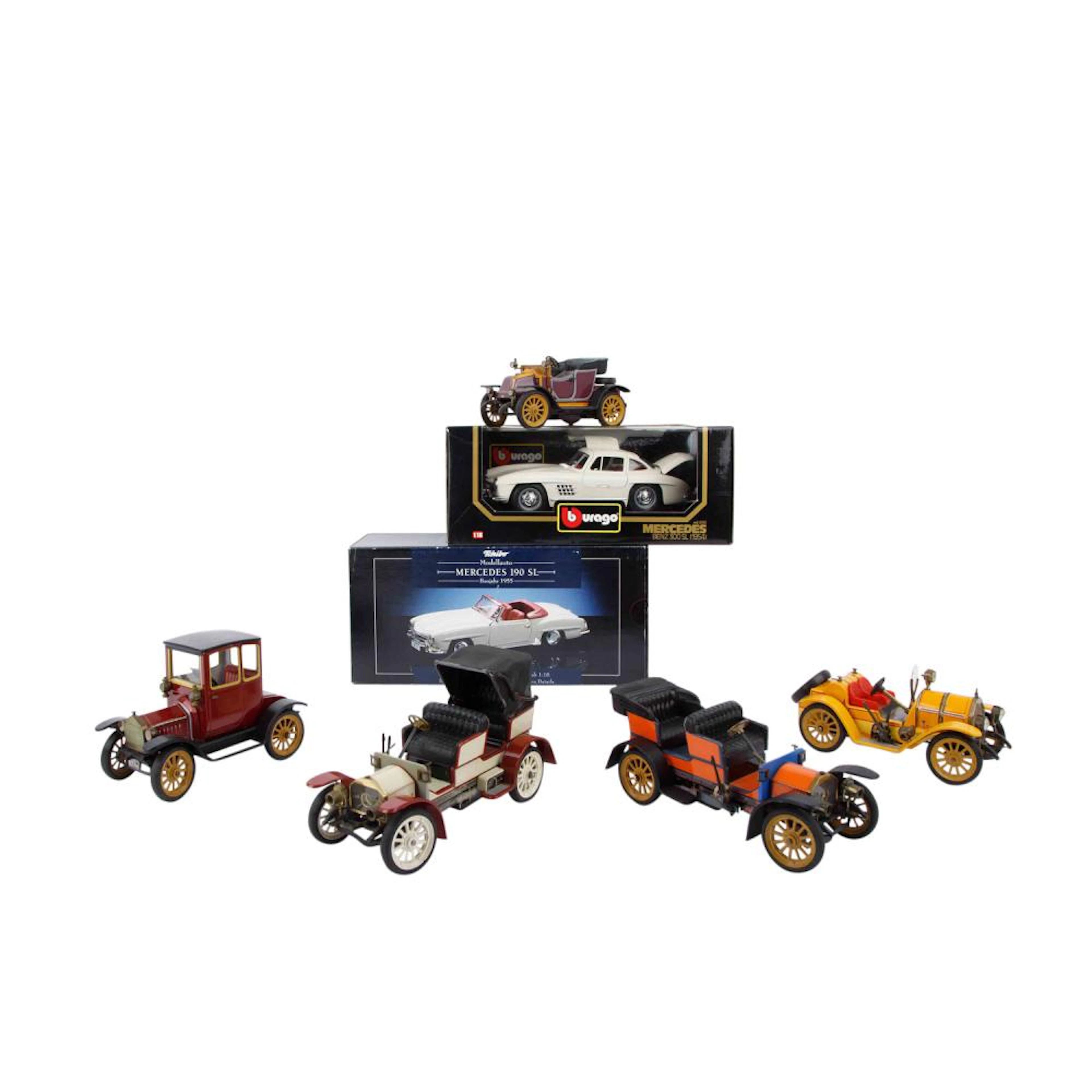 u.a. SCHUCO 7-pc. convolute model vehicles,