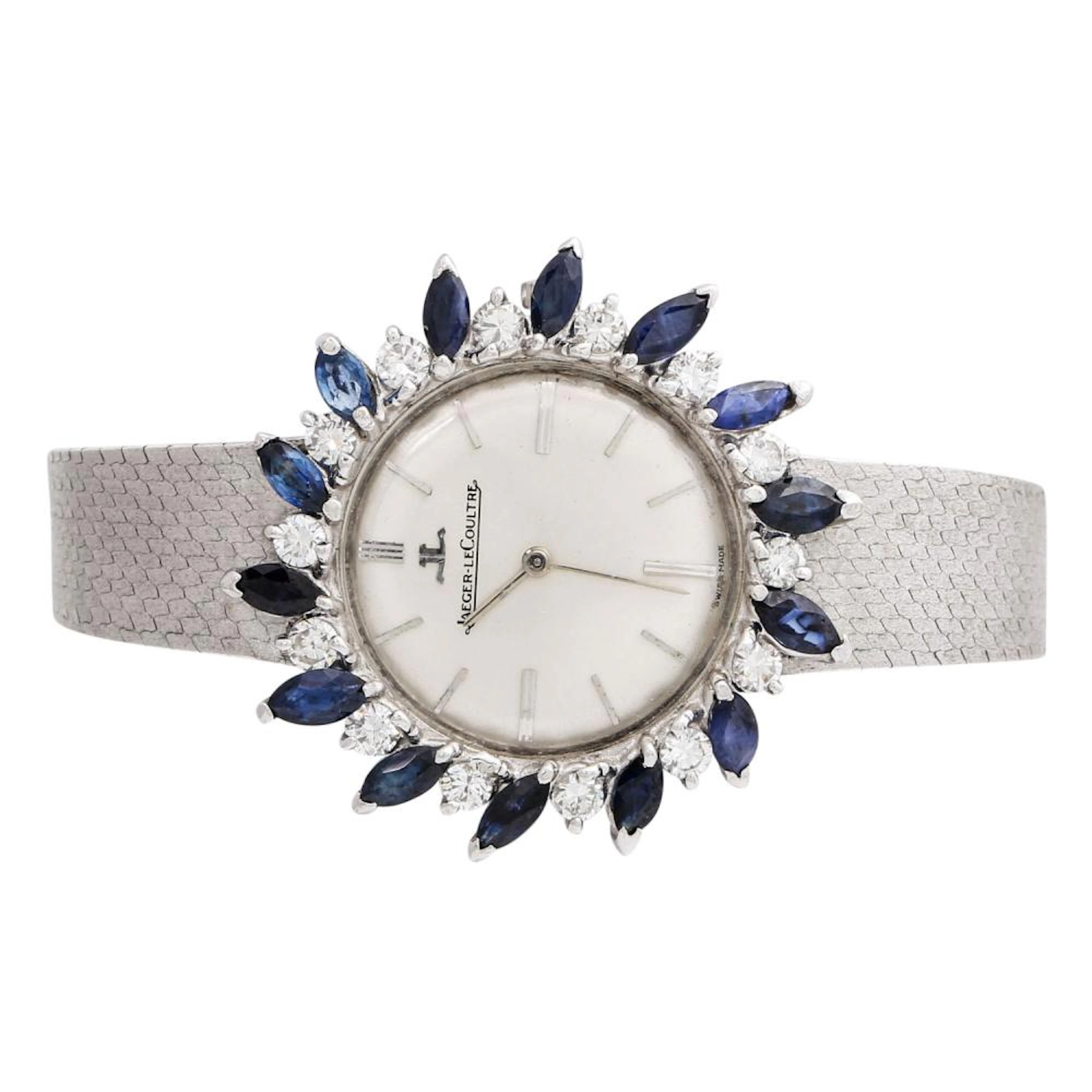 JAEGER-LECOULTRE jewelry watch with sapphires and diamonds