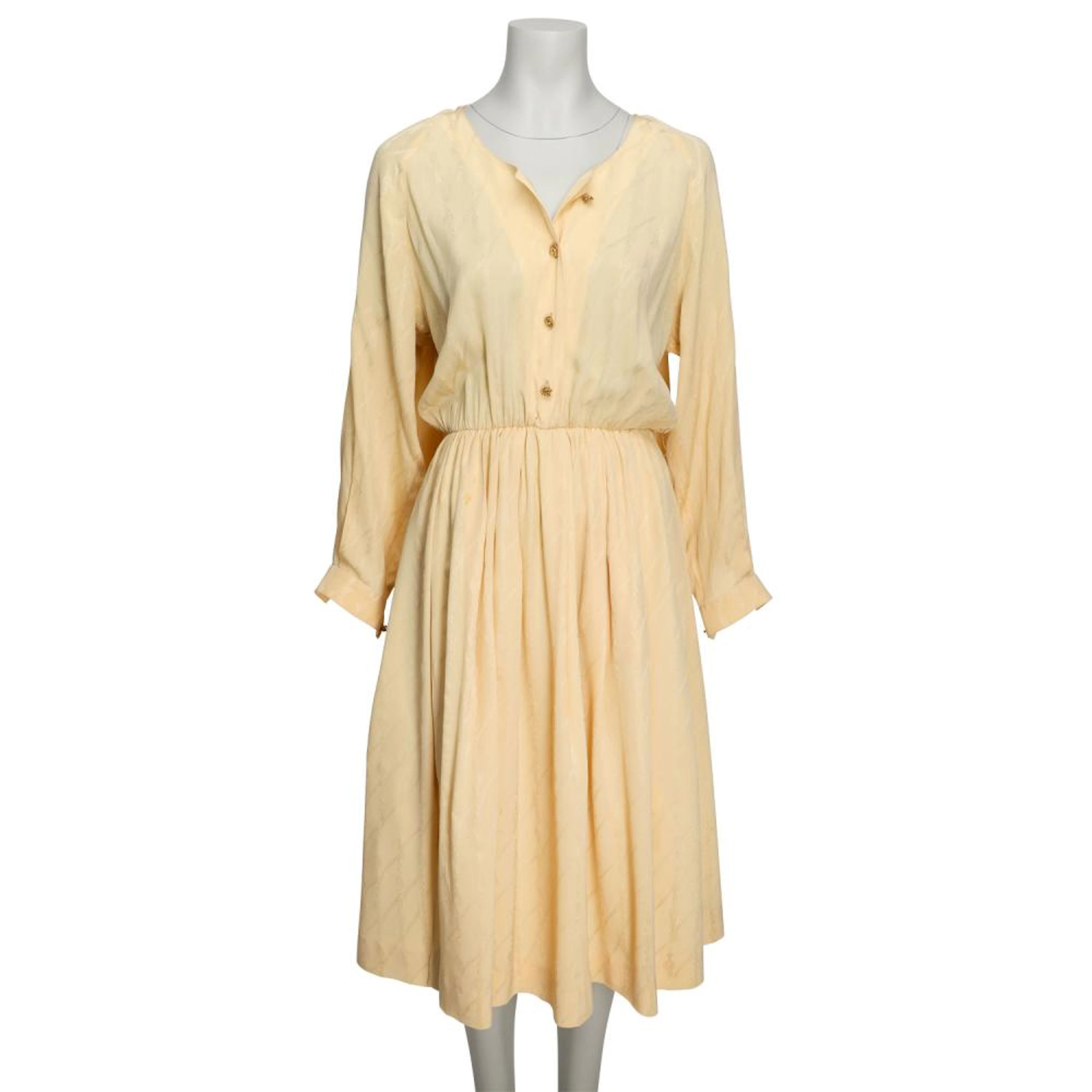 HERMÈS VINTAGE Kleid, Gr. approx. 38 (M).