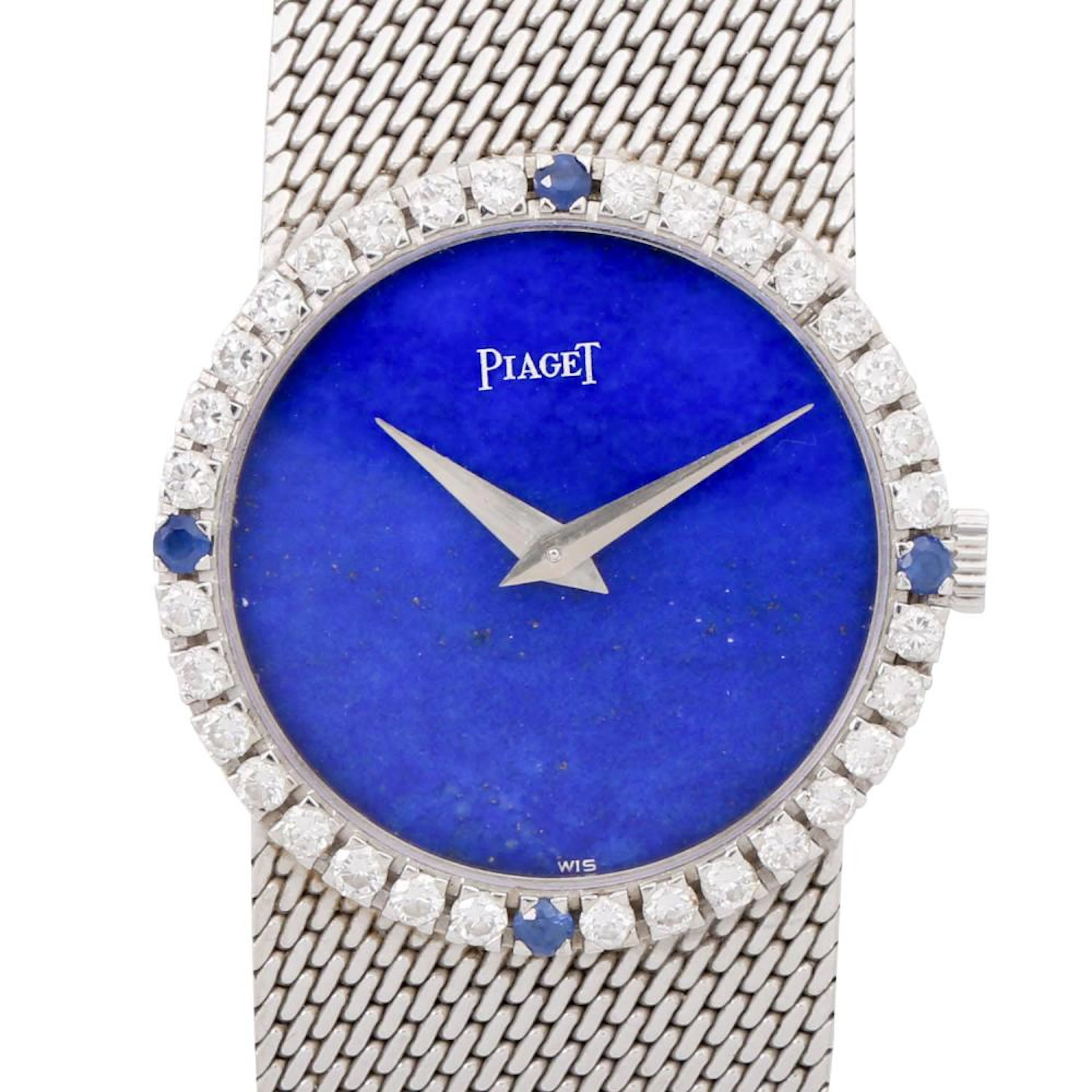 PIAGET vintage ladies watch "Lapis lazuli", ref. 9706. ca. 1970s.