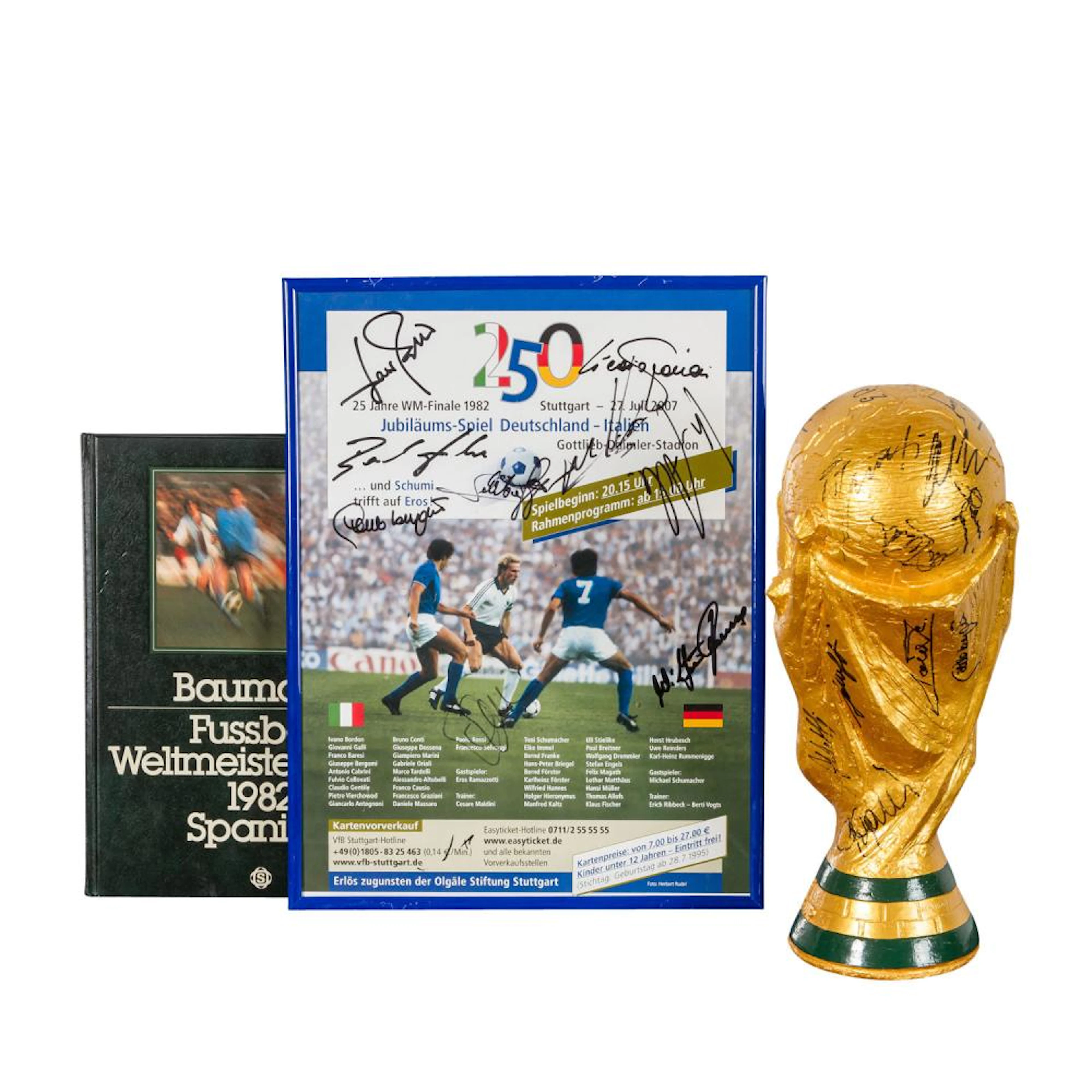 FOOTBALL - replica of the 1982 World Cup trophy,