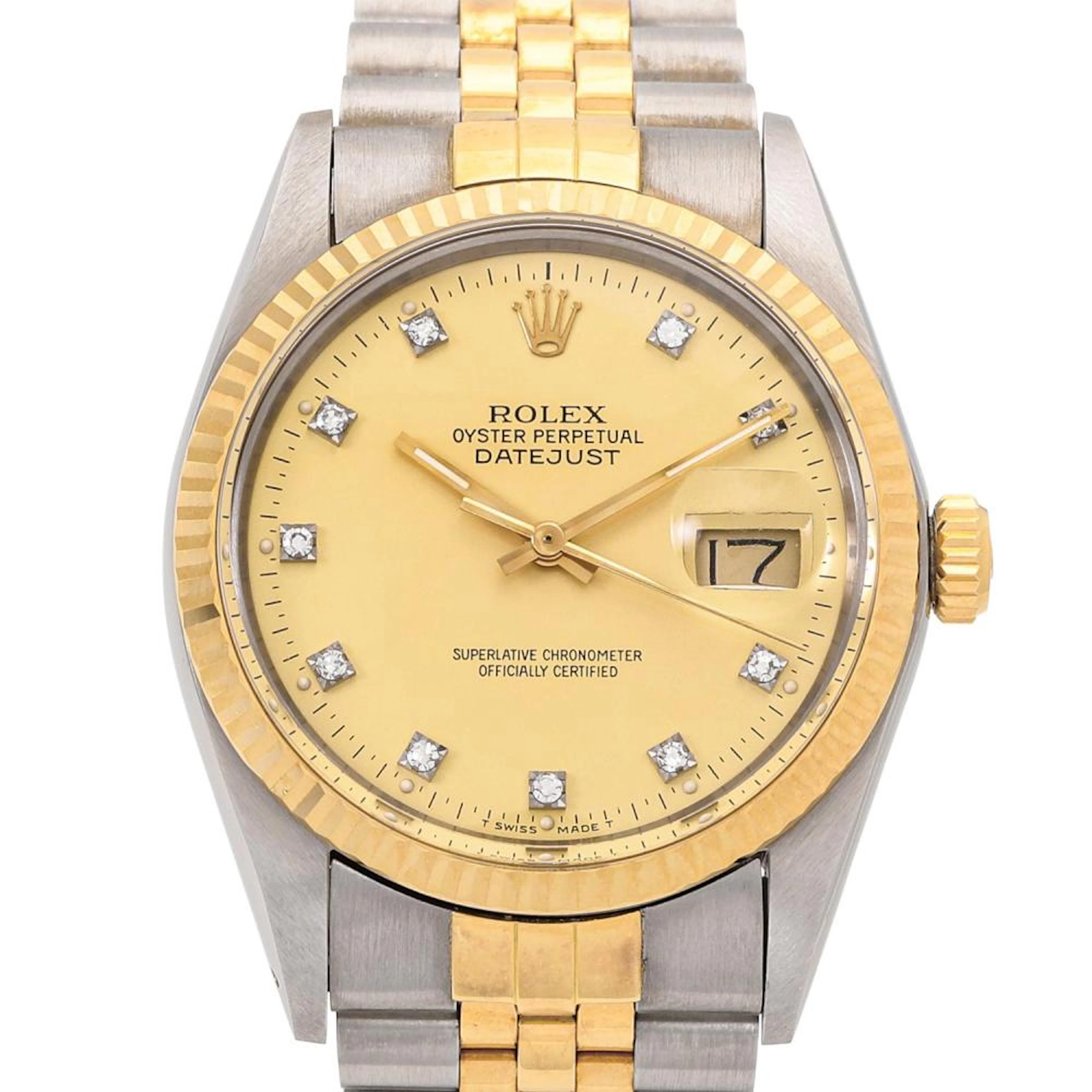 ROLEX Vintage Datejust 36 "Near NOS", Ref. 16013. wristwatch from 1985.
