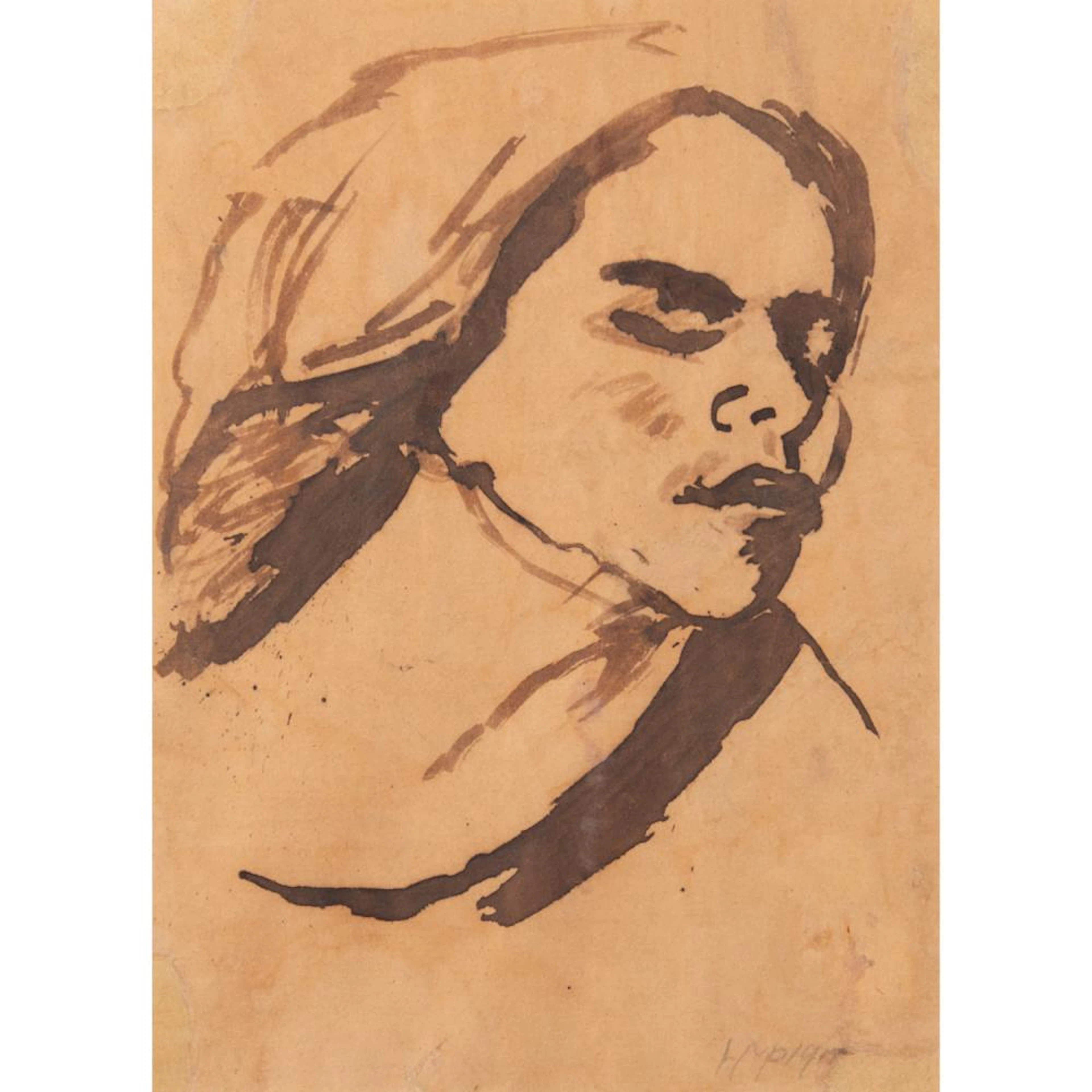 PECHSTEIN, HERMANN MAX (1881-1955) Frauenkopf (Lotte),