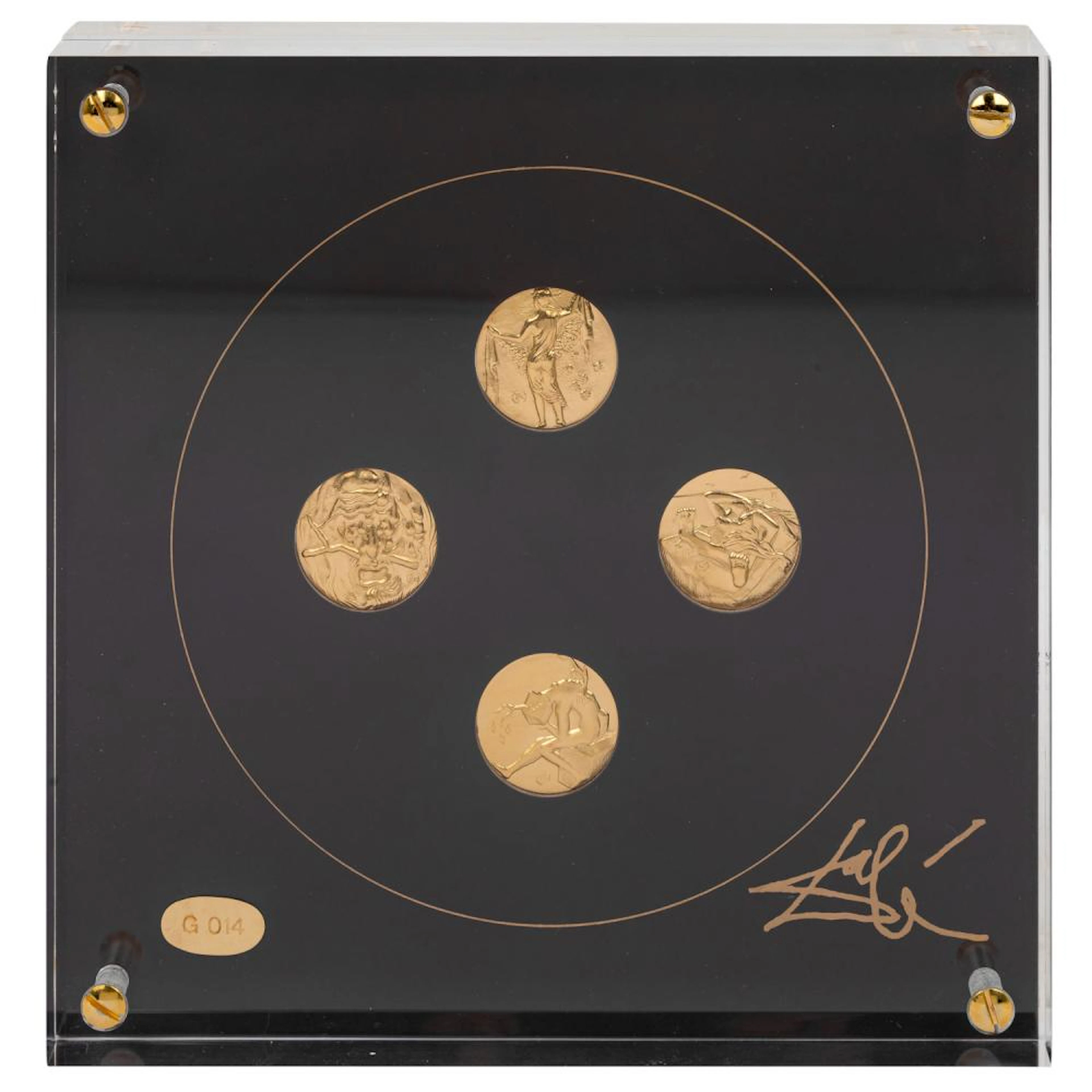 DALÍ, SALVADOR (1904 - 1989), SET OF FOUR GOLD MEDALS LIMITED the four seasons,