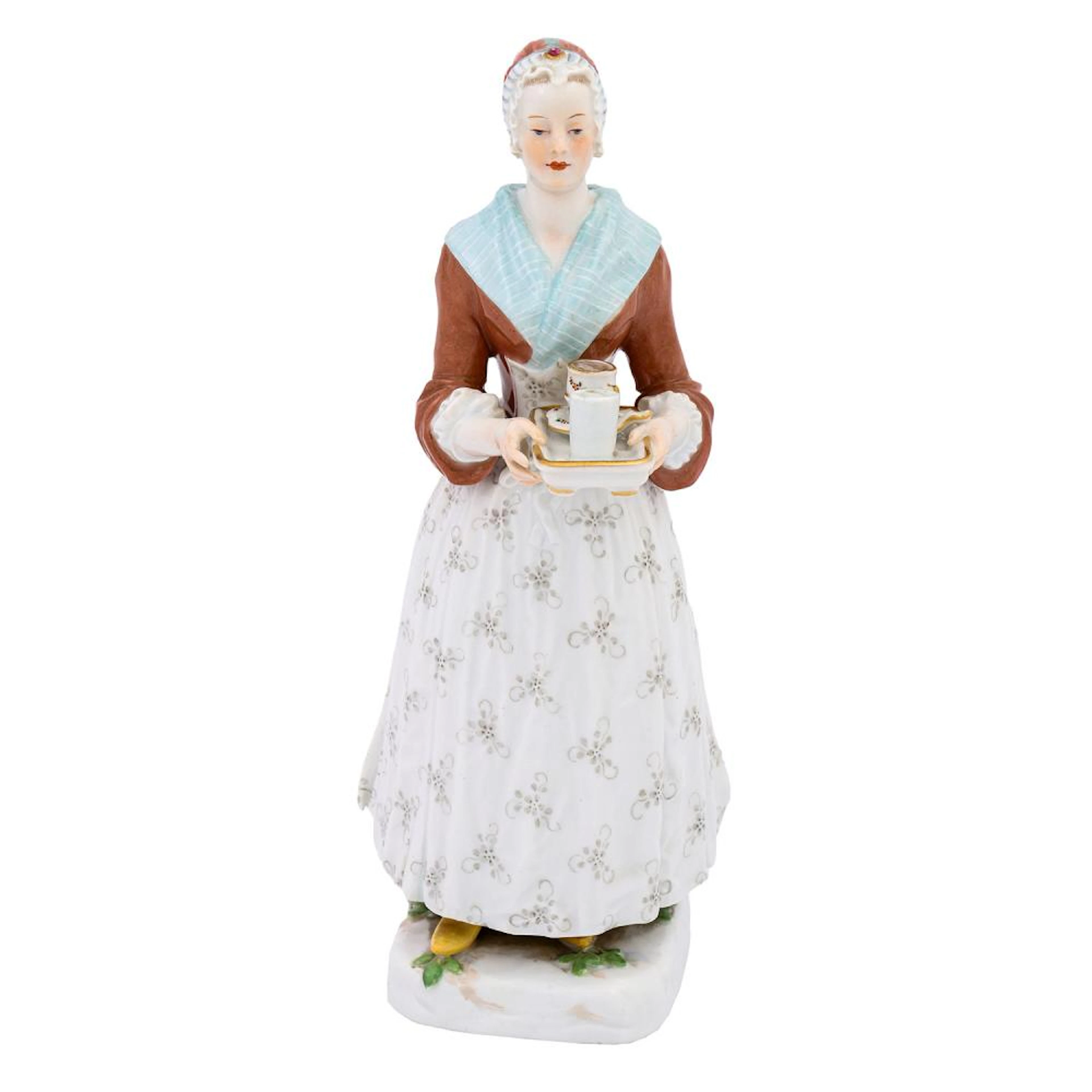 MEISSEN 'Chocolate girl', 1st choice, before 1924.