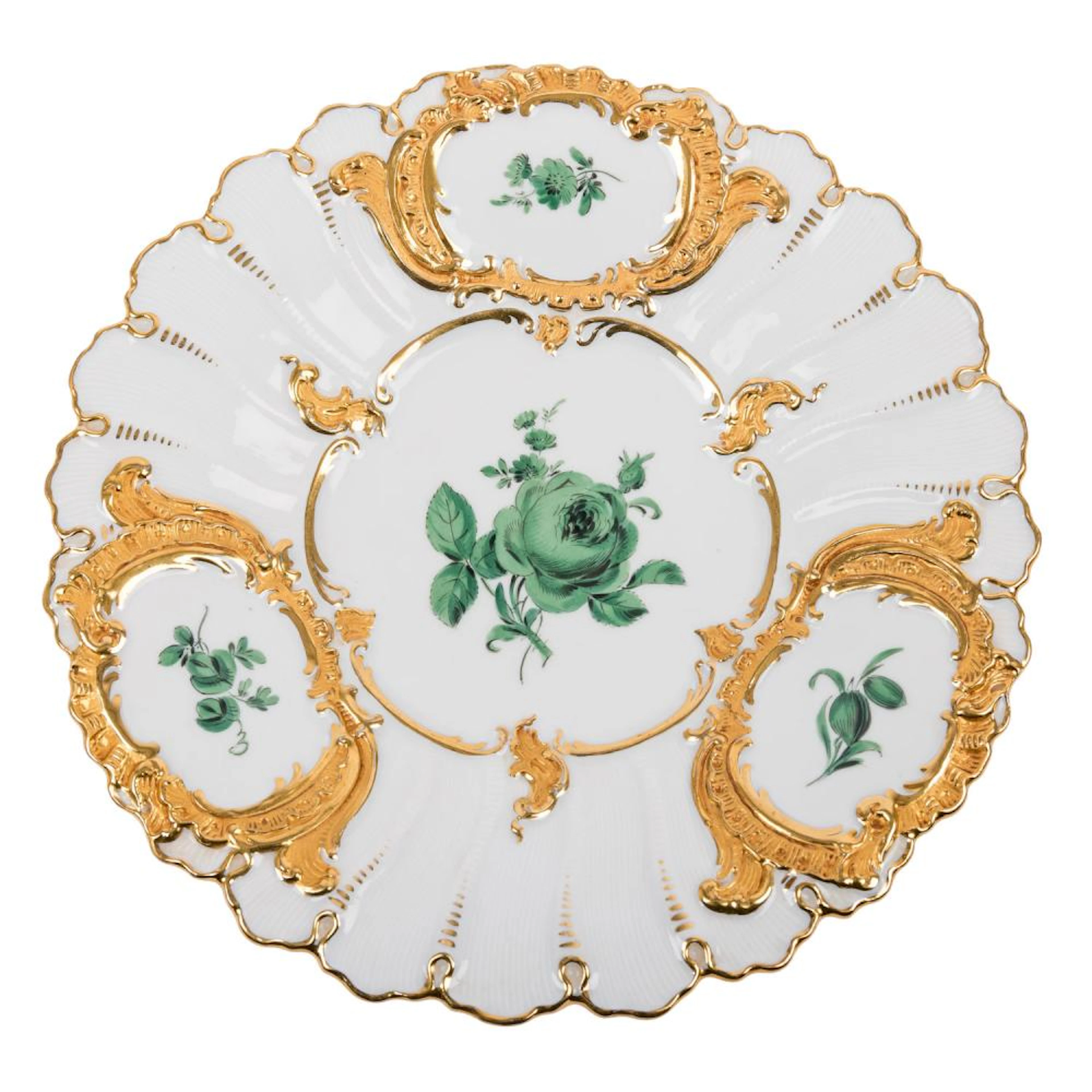 MEISSEN ceremonial plate, 1st choice, 1924-1934.
