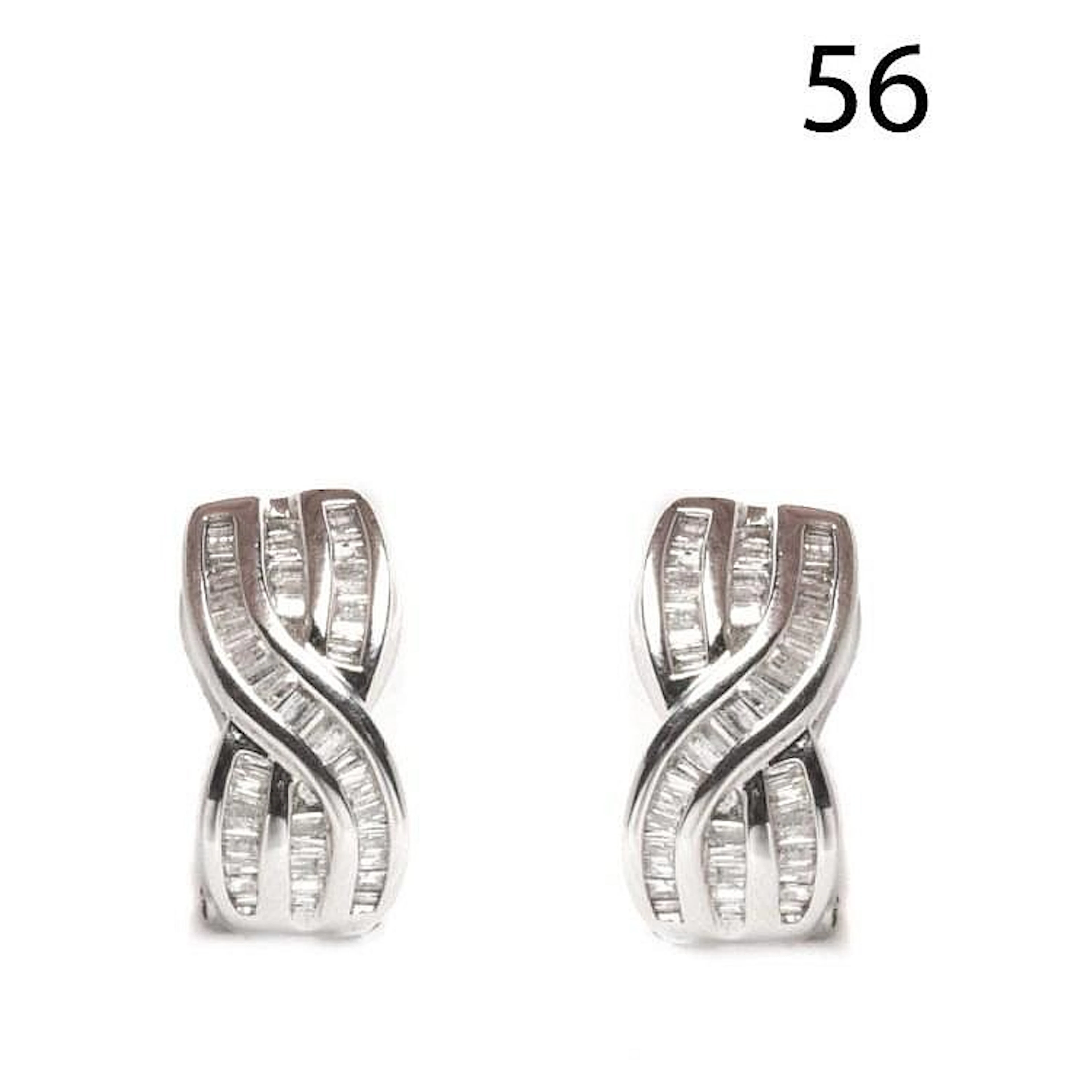 White gold and diamonds earrings