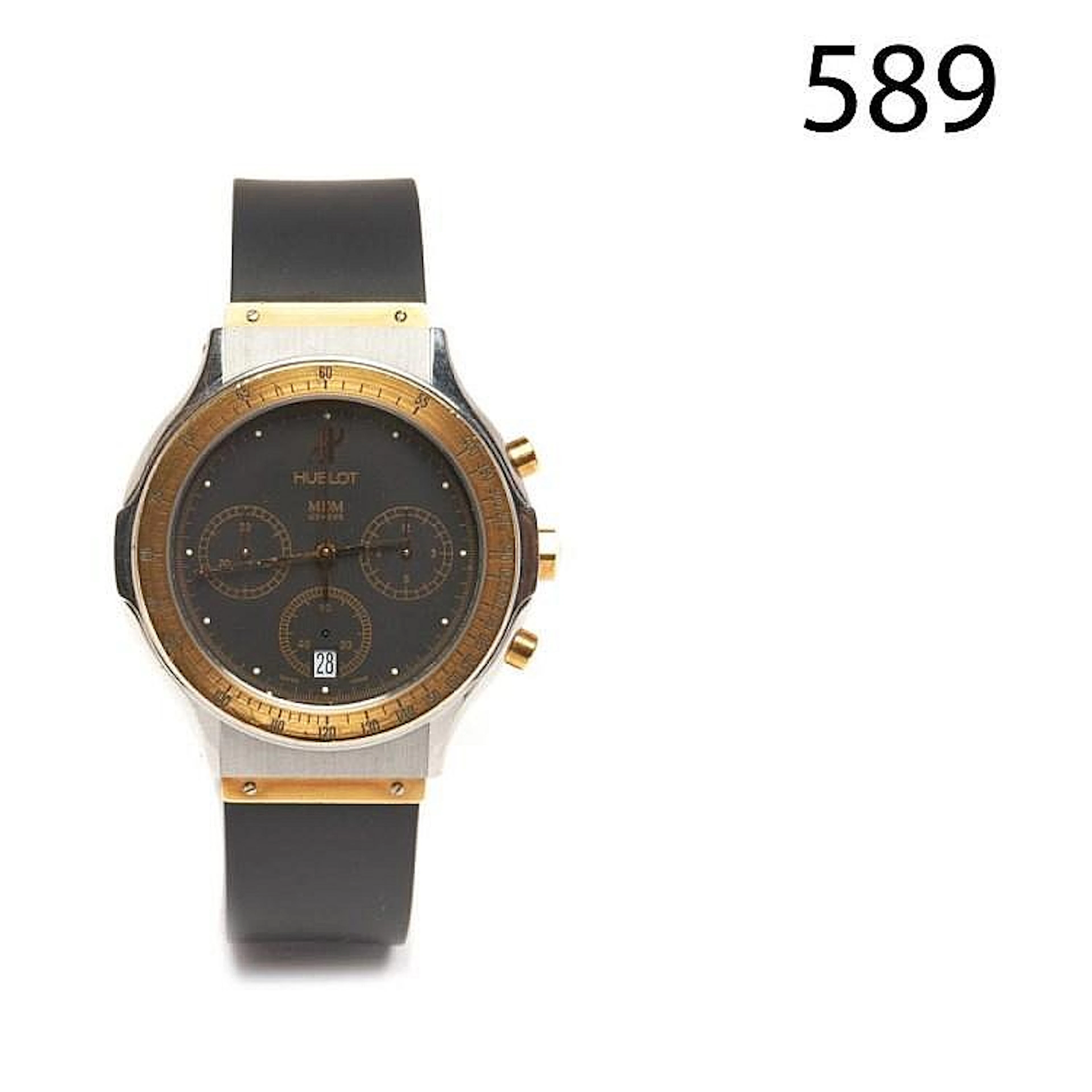 Steel and rubber Hublot wristwatch
