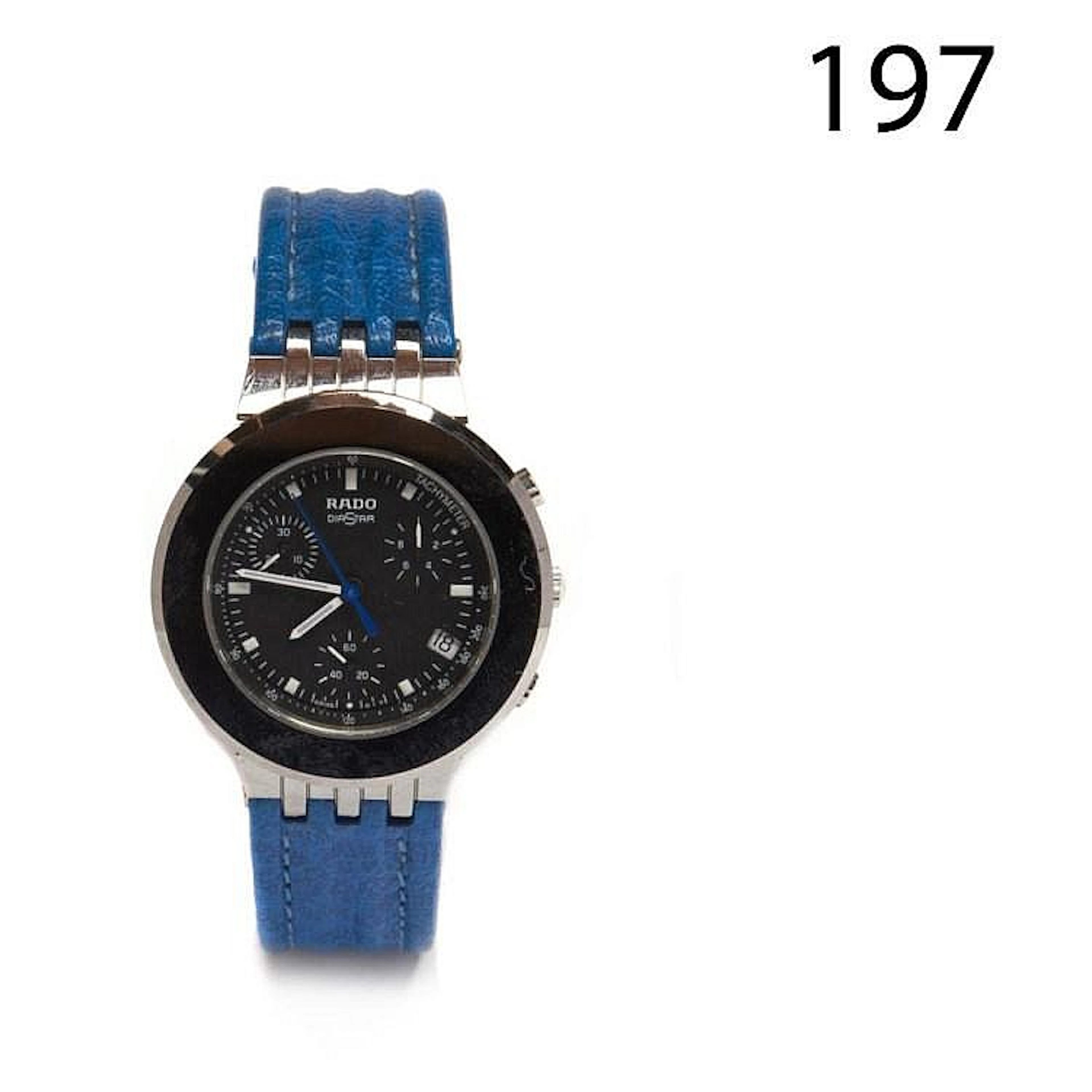 Steel and leather Rado wristwatch