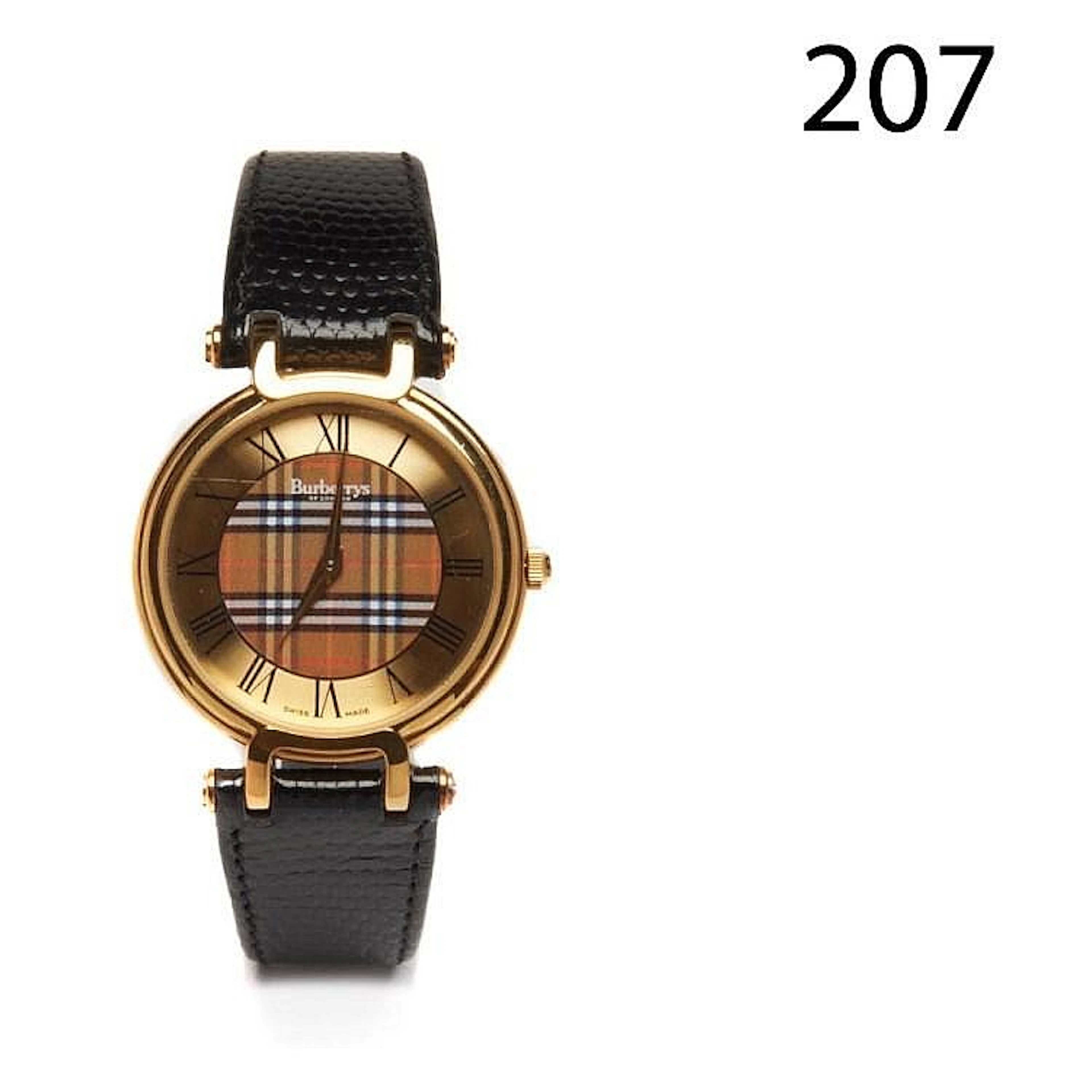 Steel and gold plate Burberrys wristwatch