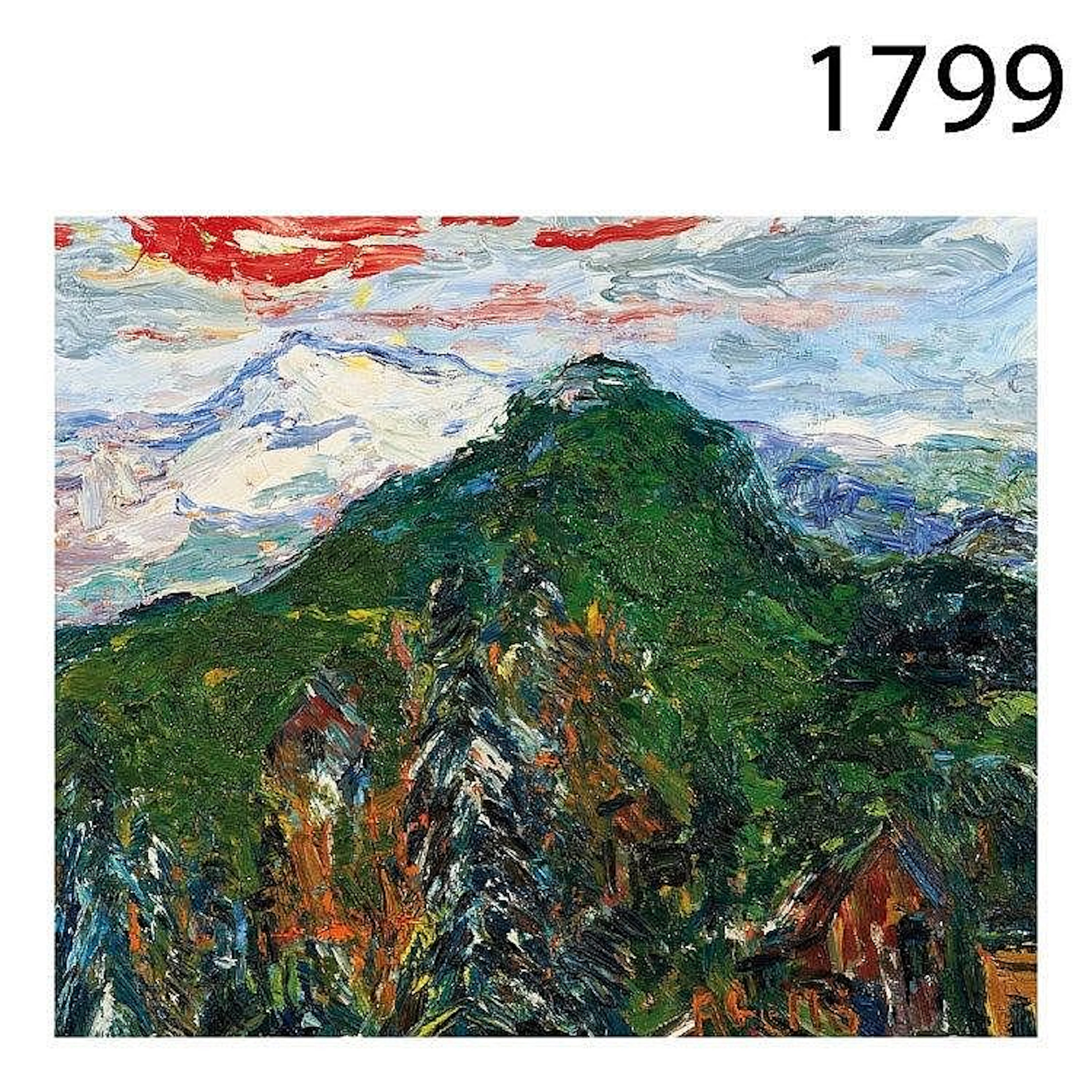 Alps. France. Oil on canvas.