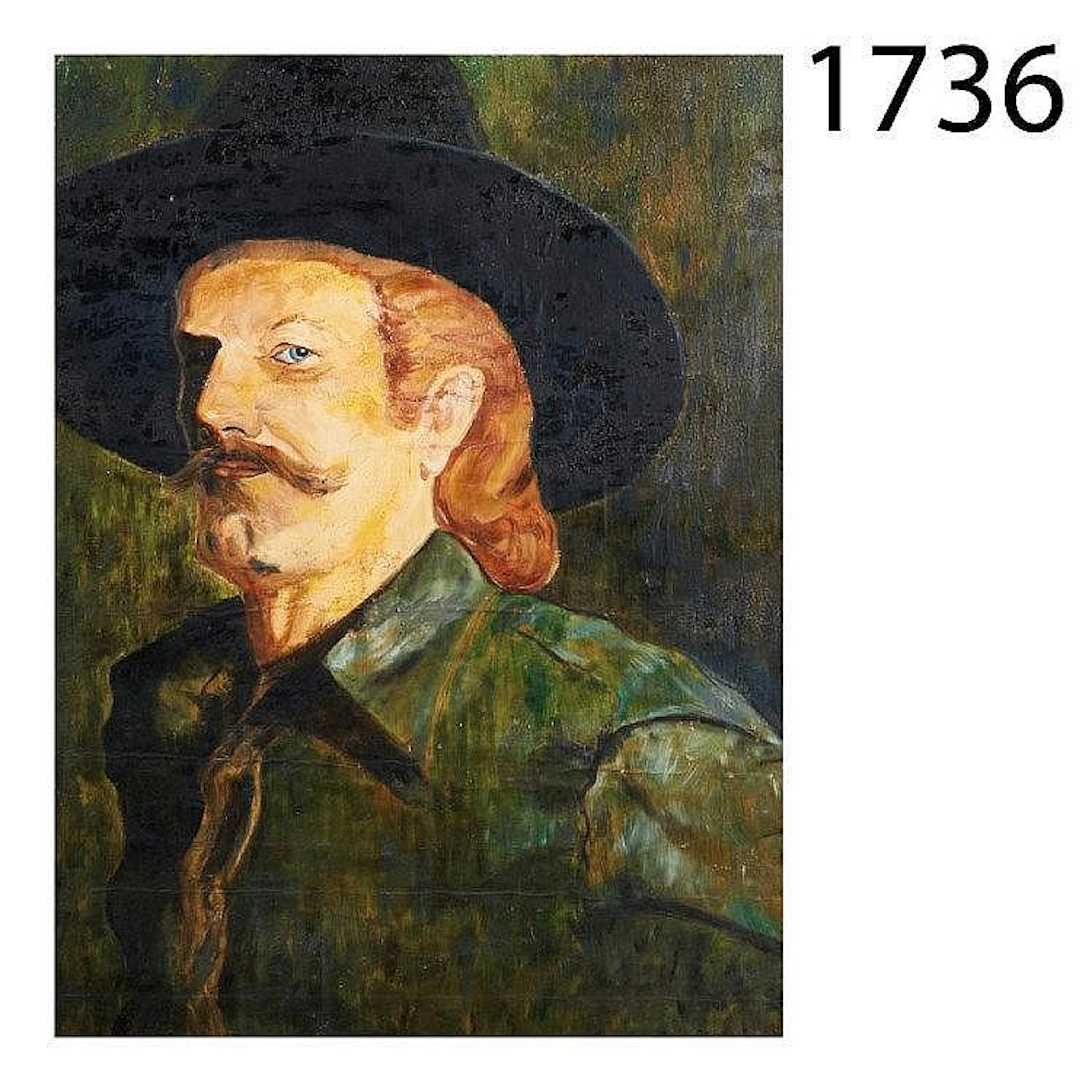 Self-portrait. Oil on canvas.