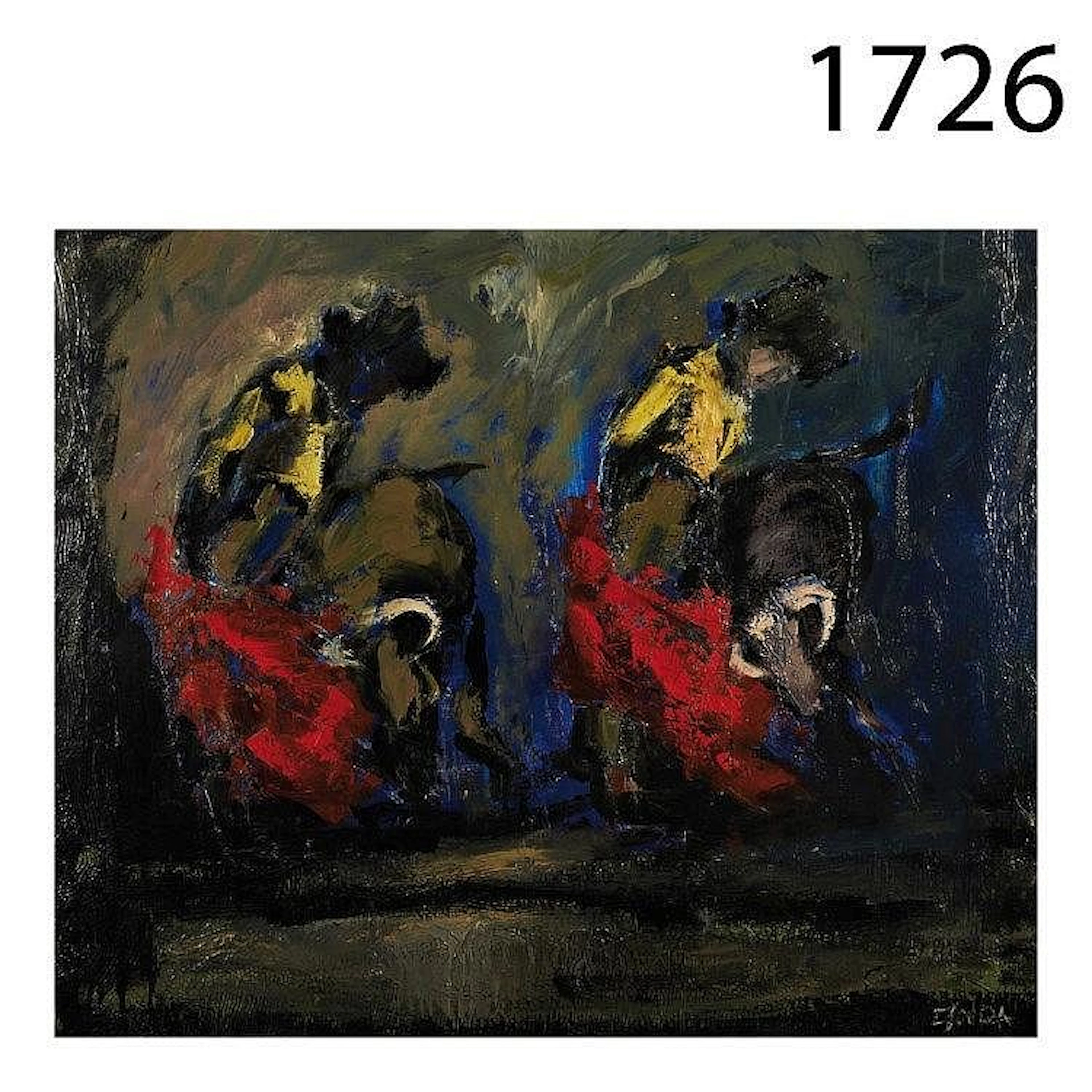 Bullfighting. Oil on canvas.