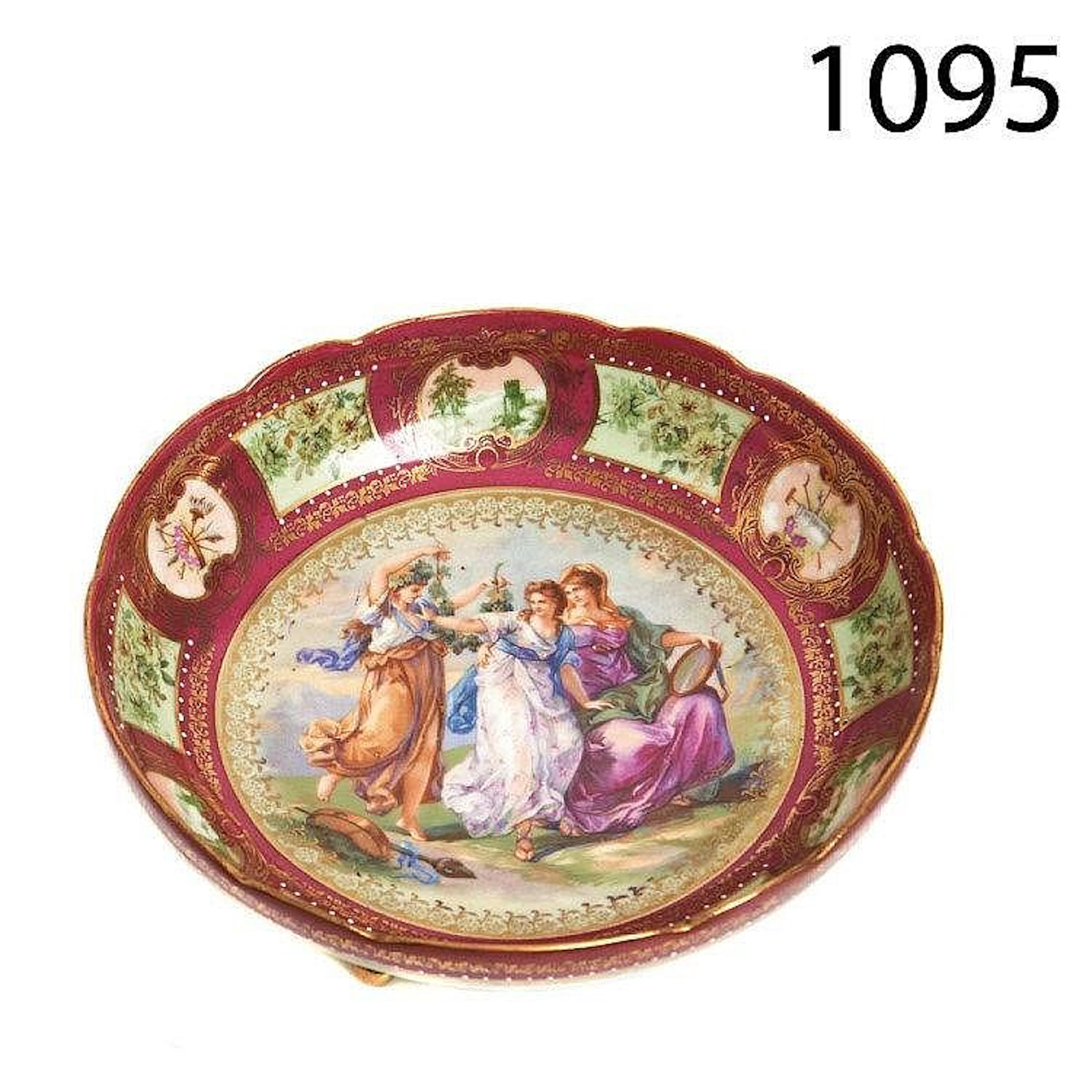Viennese porcelain group.