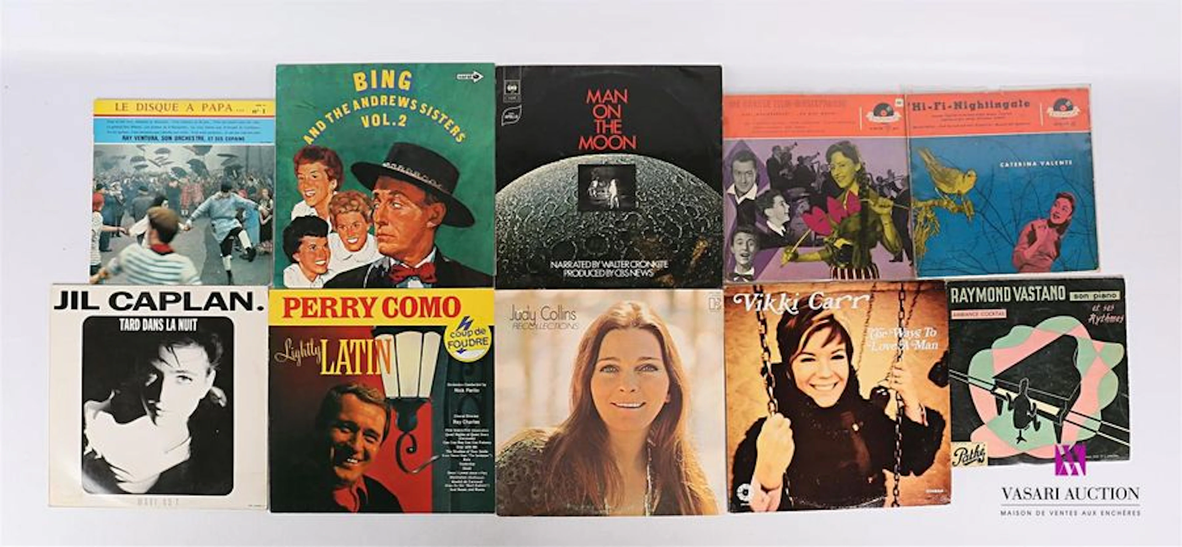 Lot de dix vinyles : - Ray Ventura Le disque…