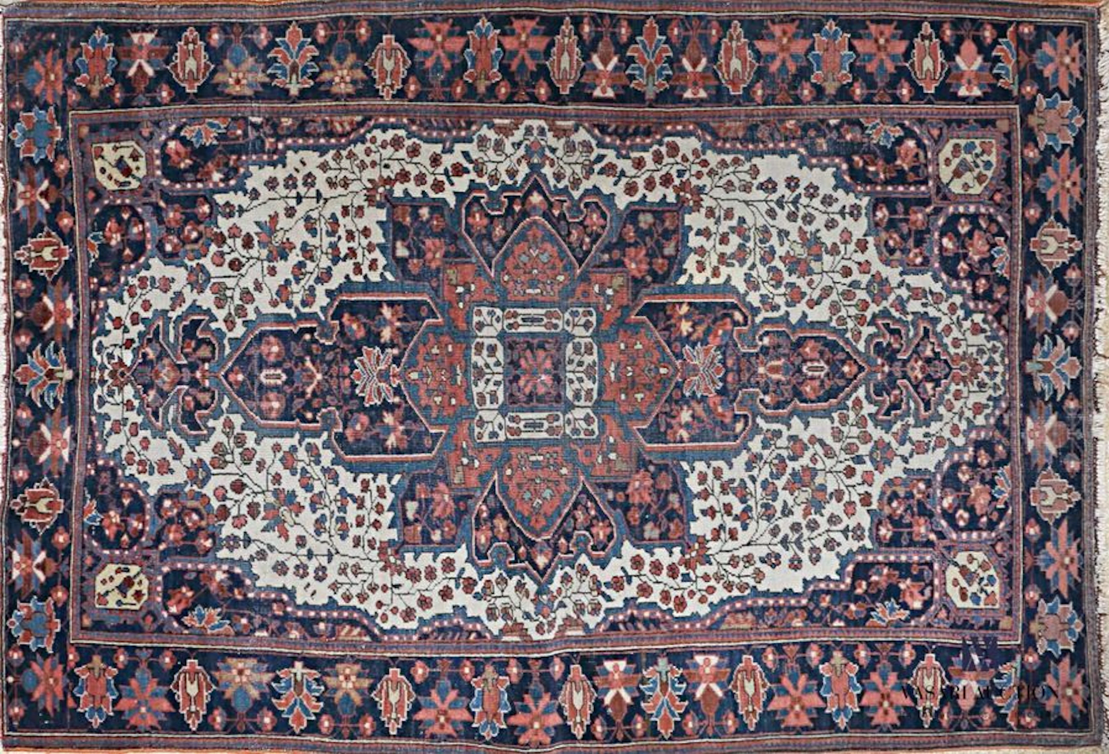 IRAN - Sarouk Tapis en laine à décor à décor... - Lot 43 - Vasari Auction