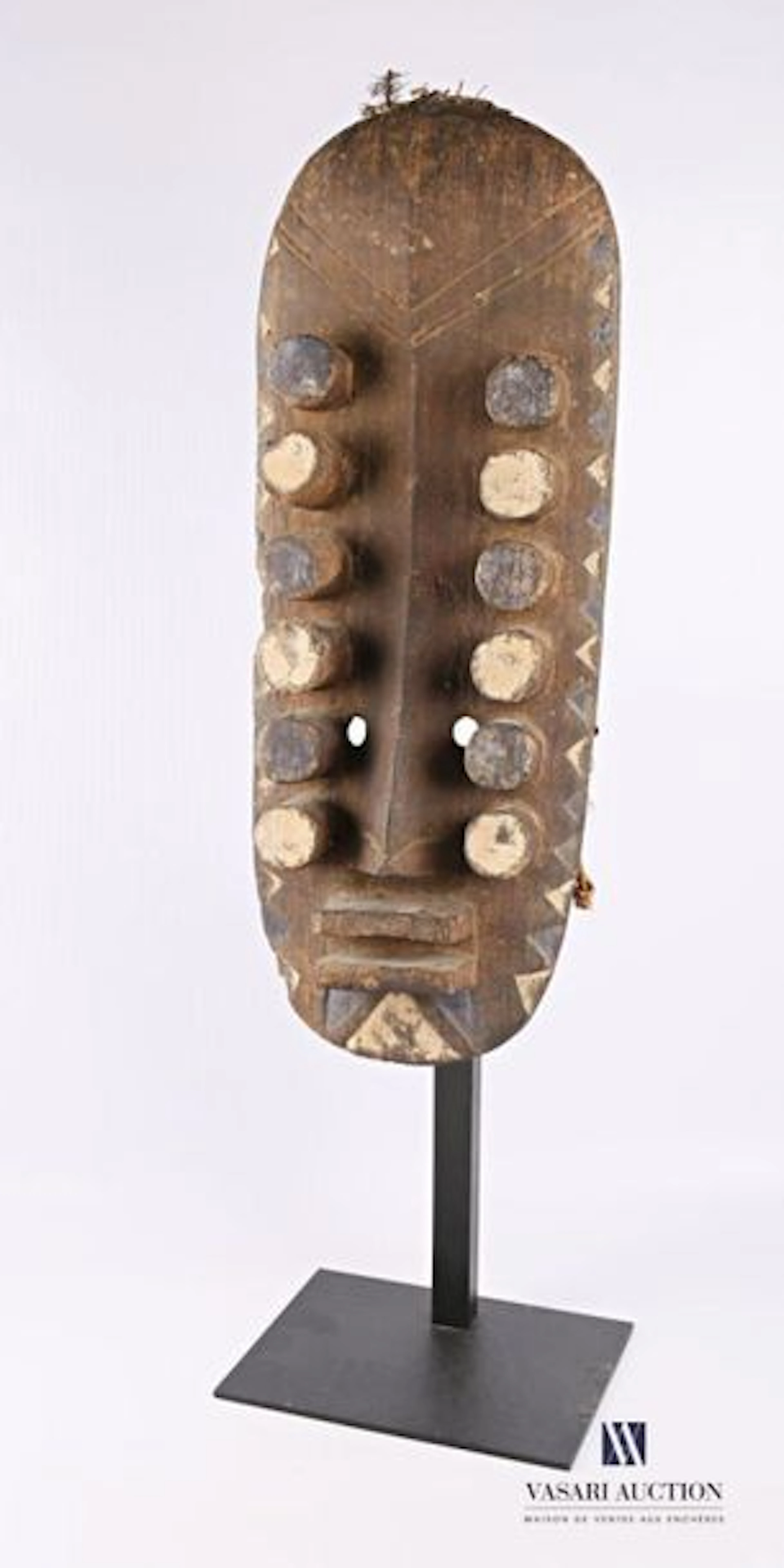 COTE D'IVOIRE - GREBO Masque en bois sculpté... - Lot 122 - Vasari Auction