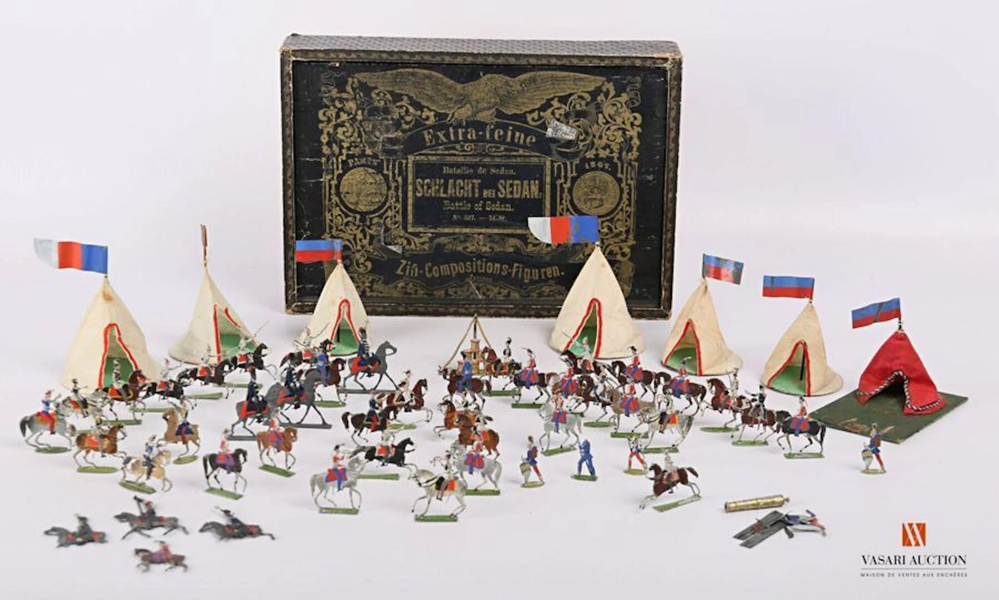 J.HAFFNER : ensemble de 57 soldats en étain,... - Lot 422 - Vasari Auction