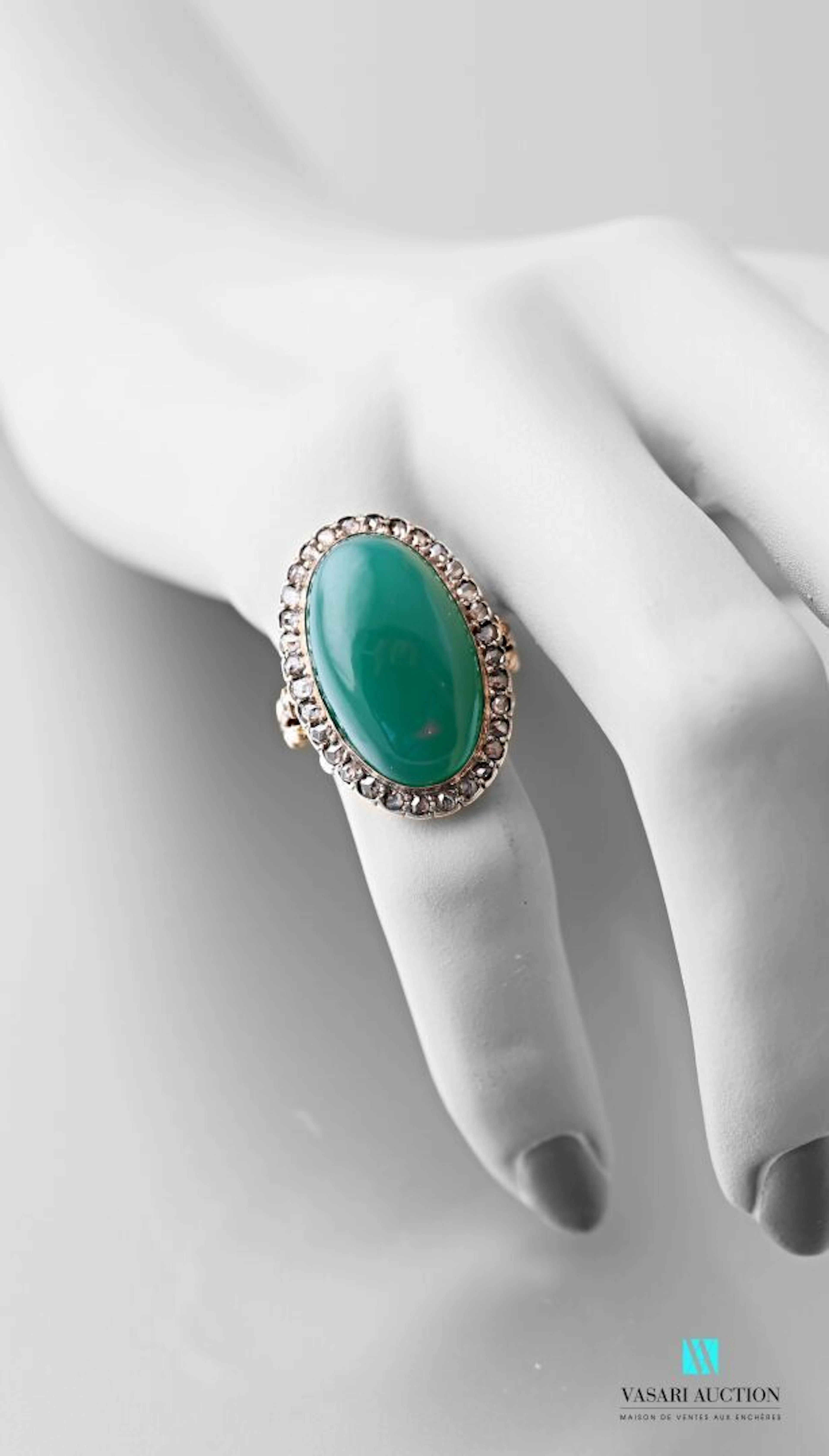 Bague pompadour en or rose 750 millièmes... - Lot 108 - Vasari Auction