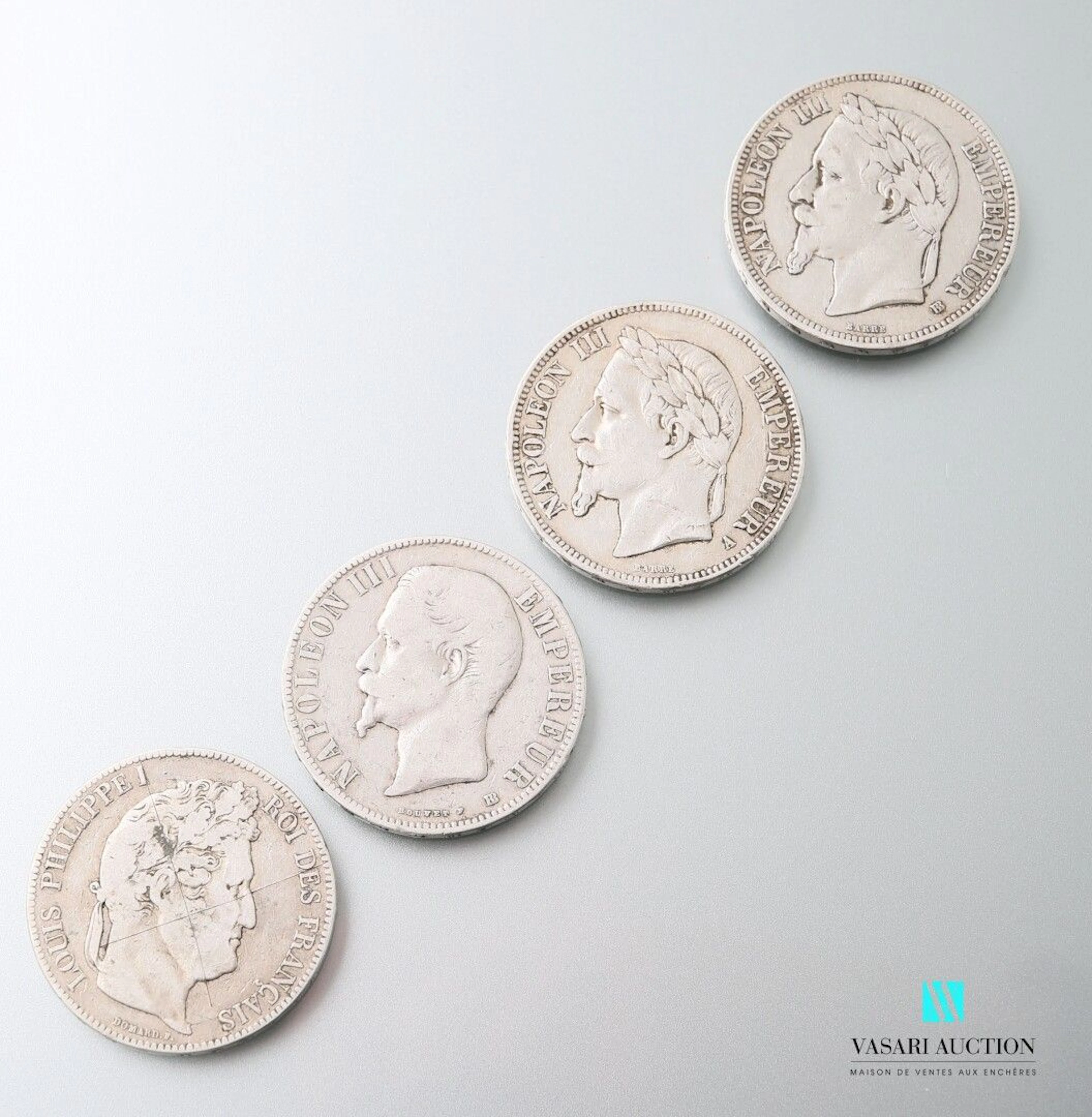 Lot comprenant deux pièces en argent de 5... - Lot 198 - Vasari Auction