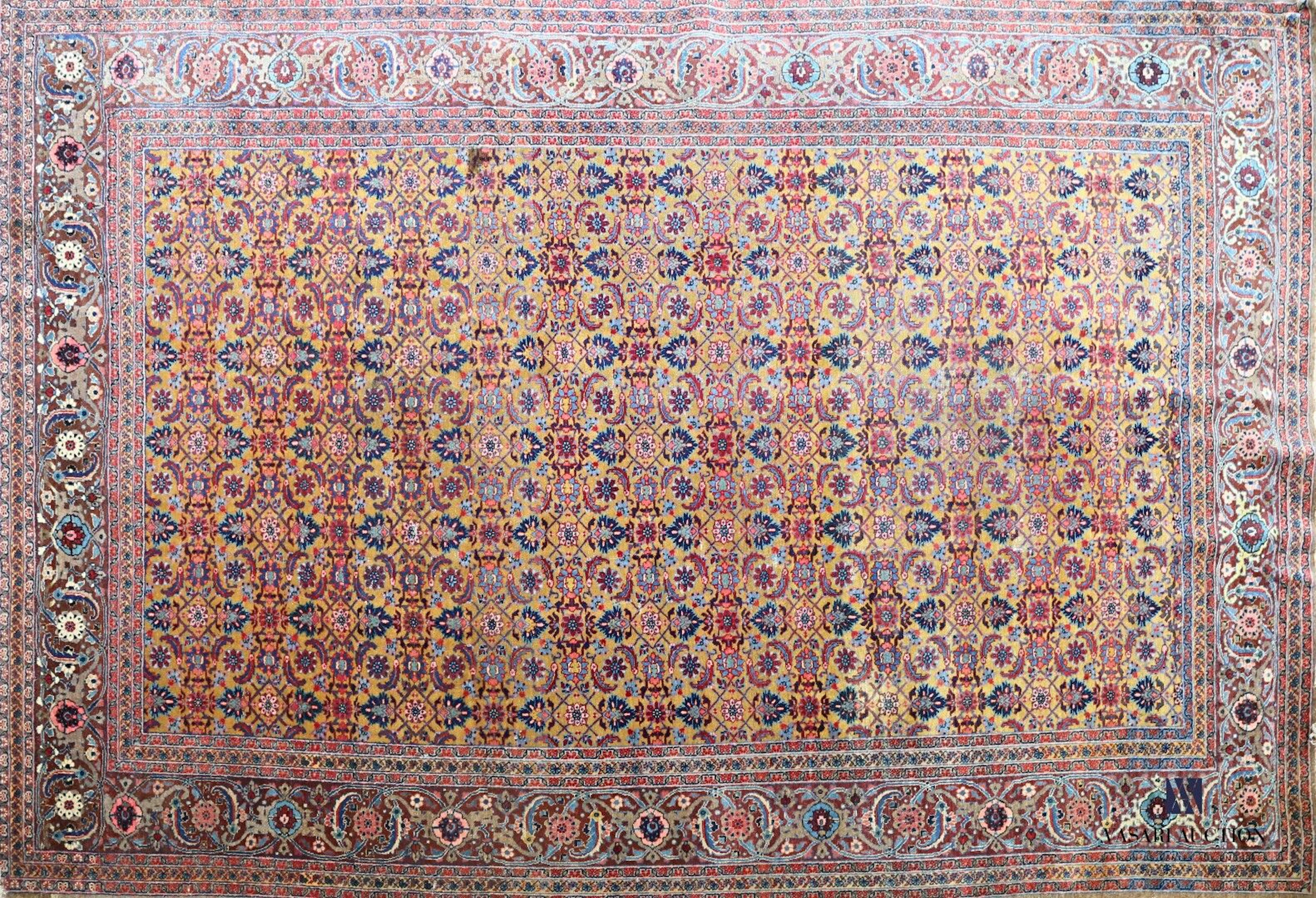 Tapis Tebriz (chaîne et trame en coton, velours... - Lot 148 - Vasari Auction