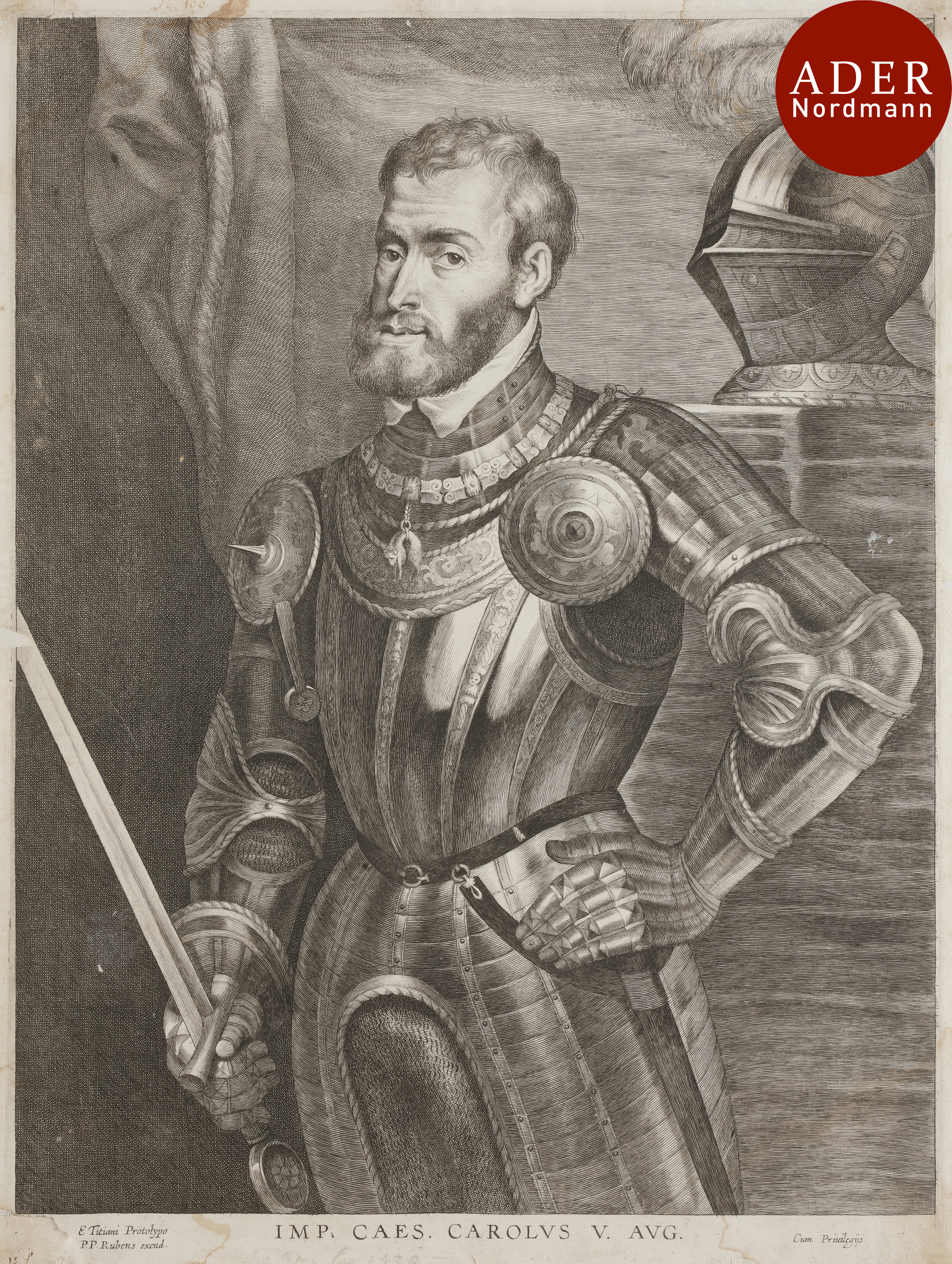 Lucas Vorsterman I (1595-1675) Portrait de…