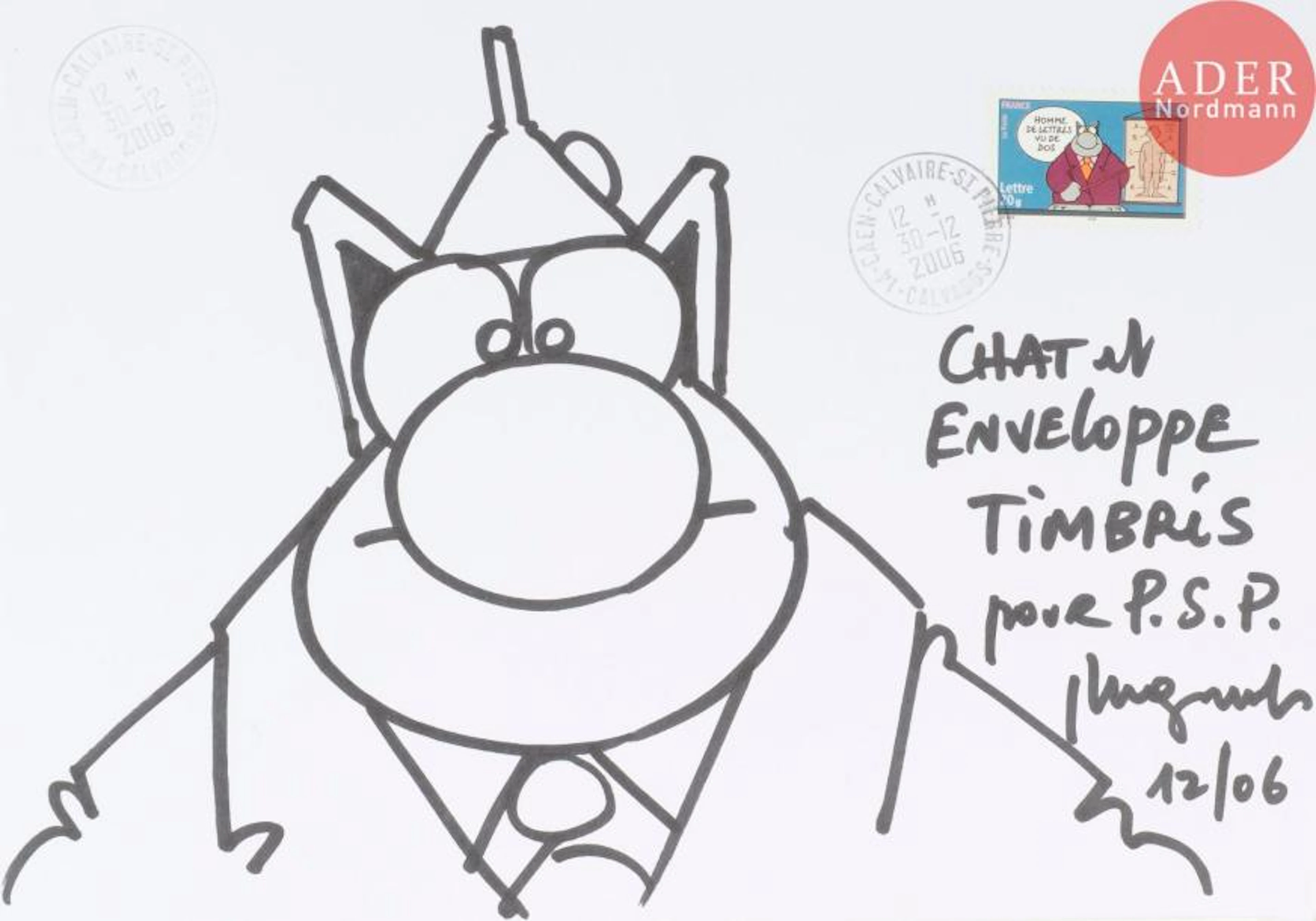 Philippe GELUCK (né en 1954) Le chat, 2006…