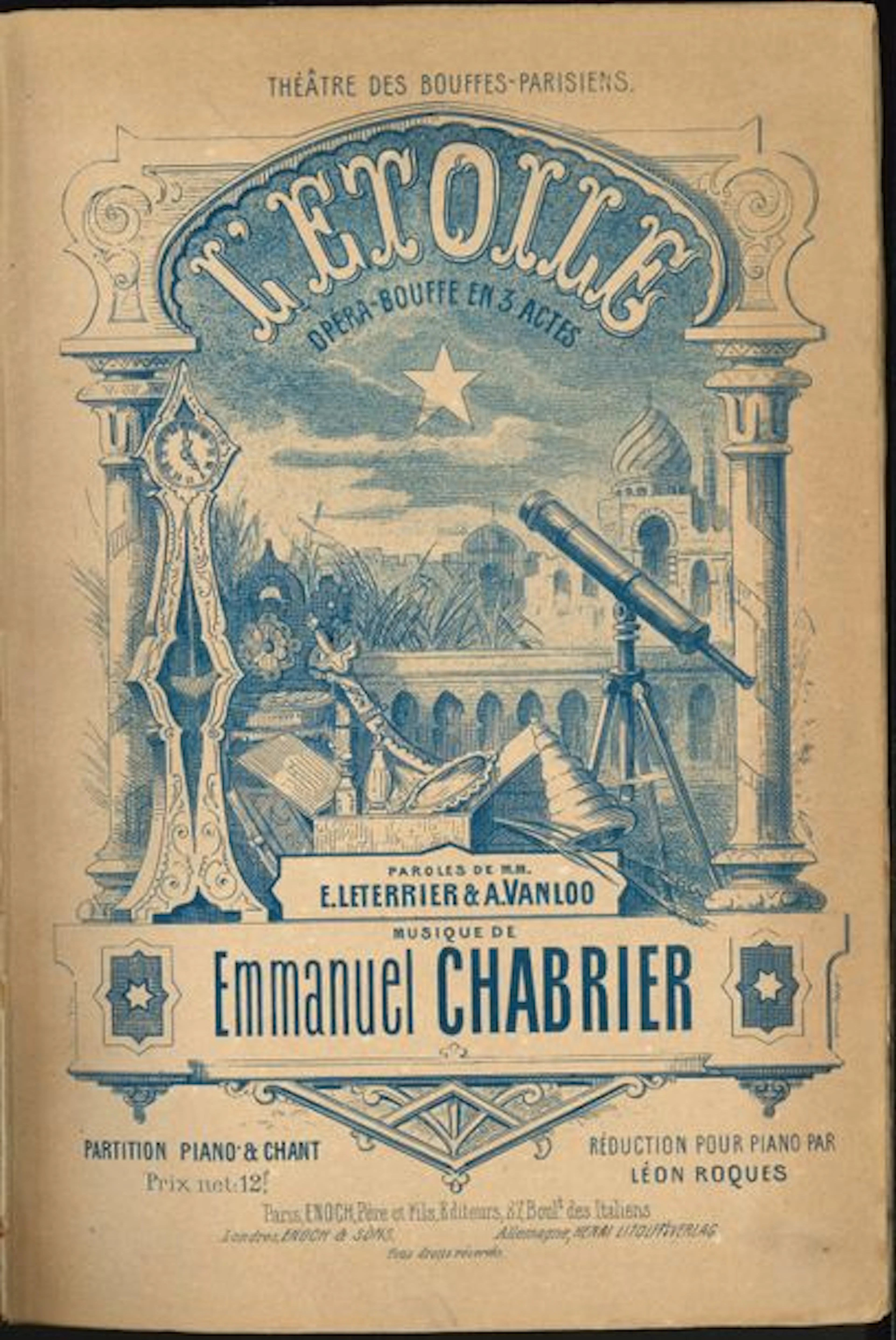 Emmanuel CHABRIER. 4 partitions. L’Étoile,…