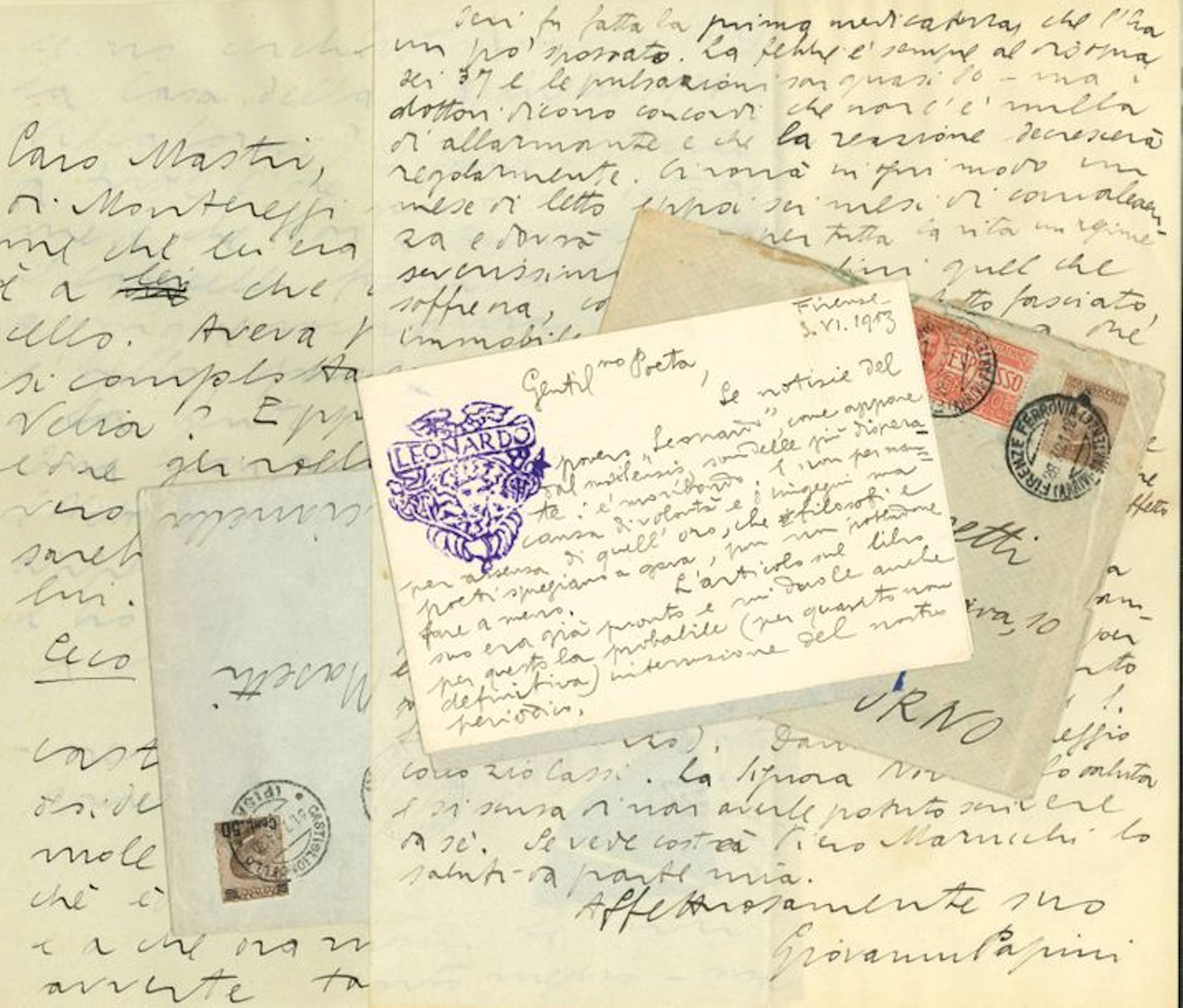 Giovanni Papini (1881-1956). 13 L.A.S. et…