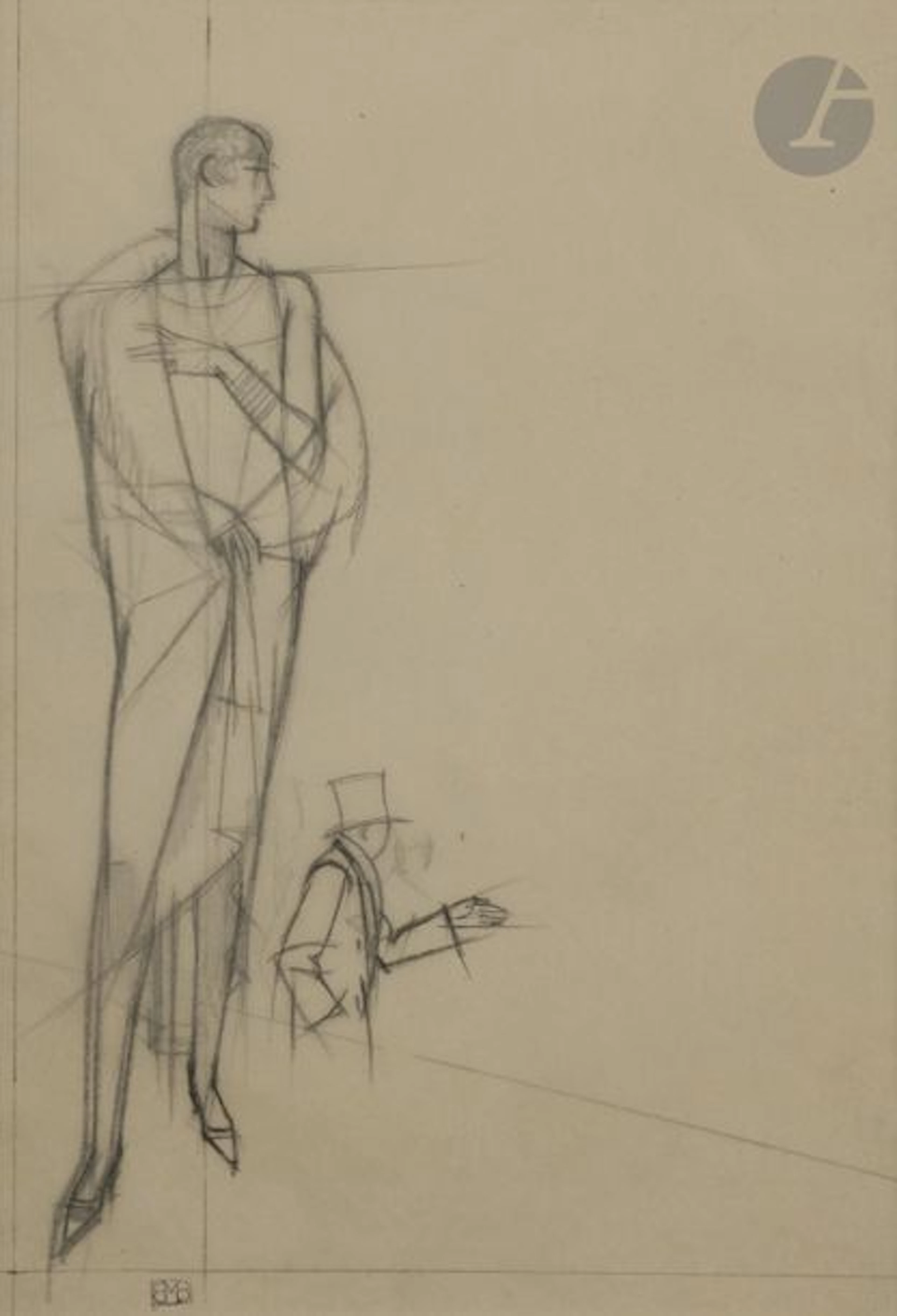 Bernard BOUTET de MONVEL (1884 - 1949) Élégante,…