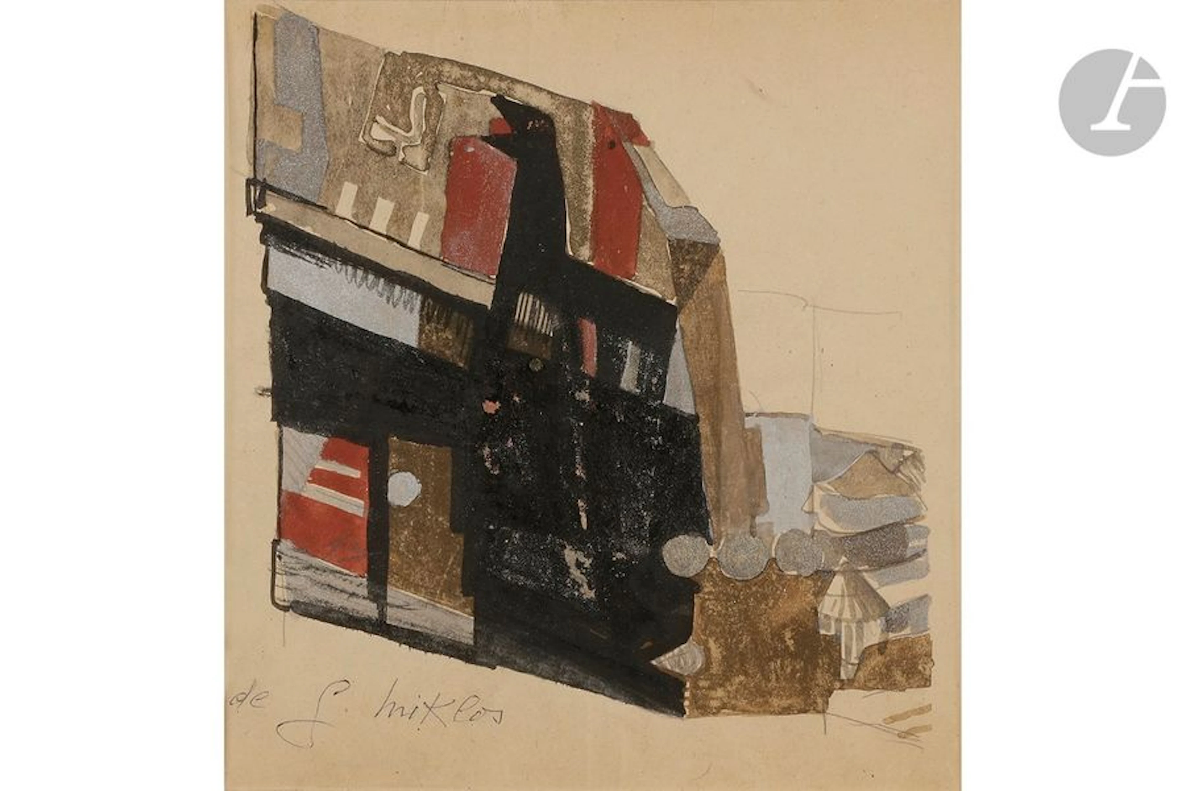 GUSTAVE MIKLOS (1888-1967) Étude de socle…