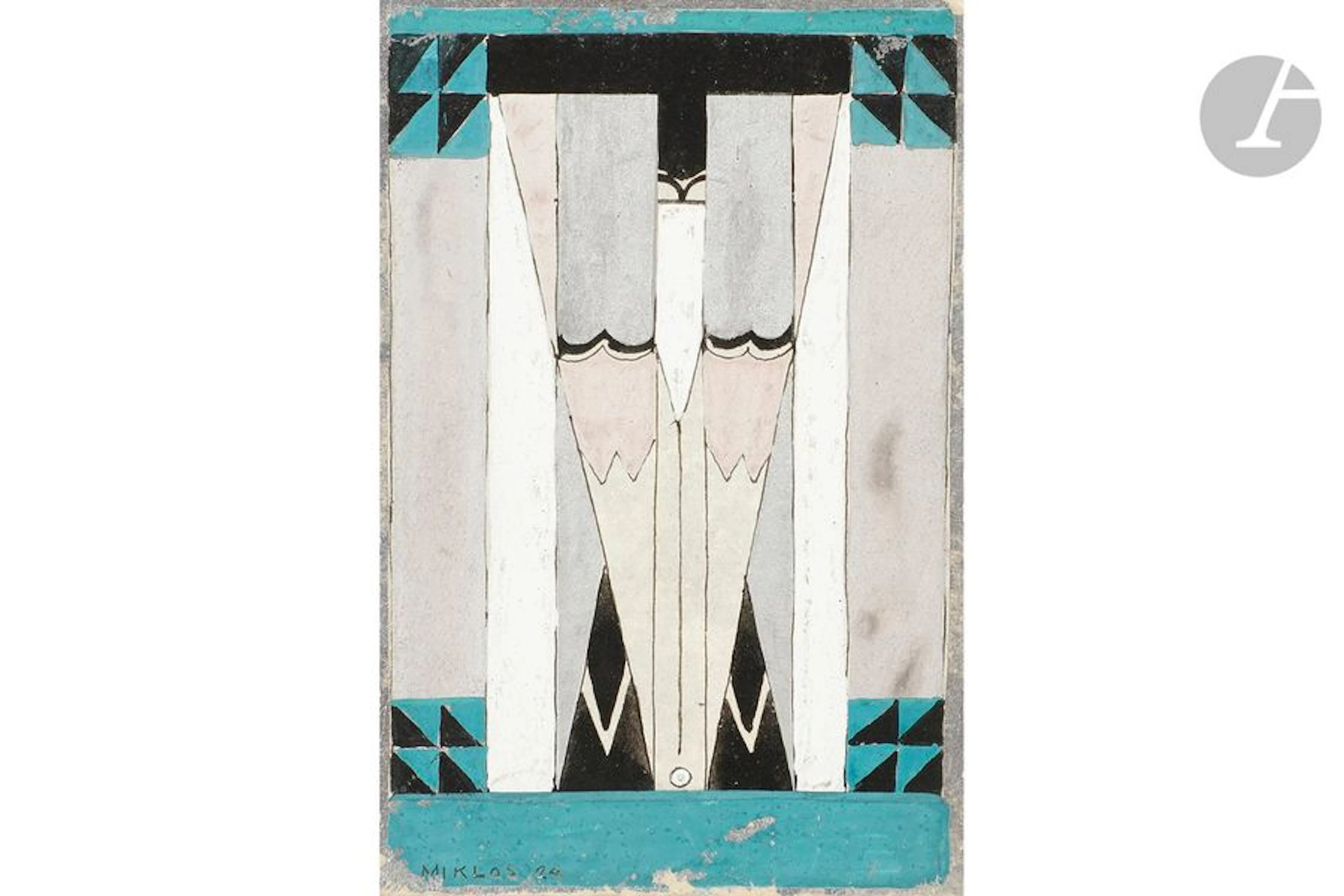 GUSTAVE MIKLOS (1888-1967) Projet de décor…
