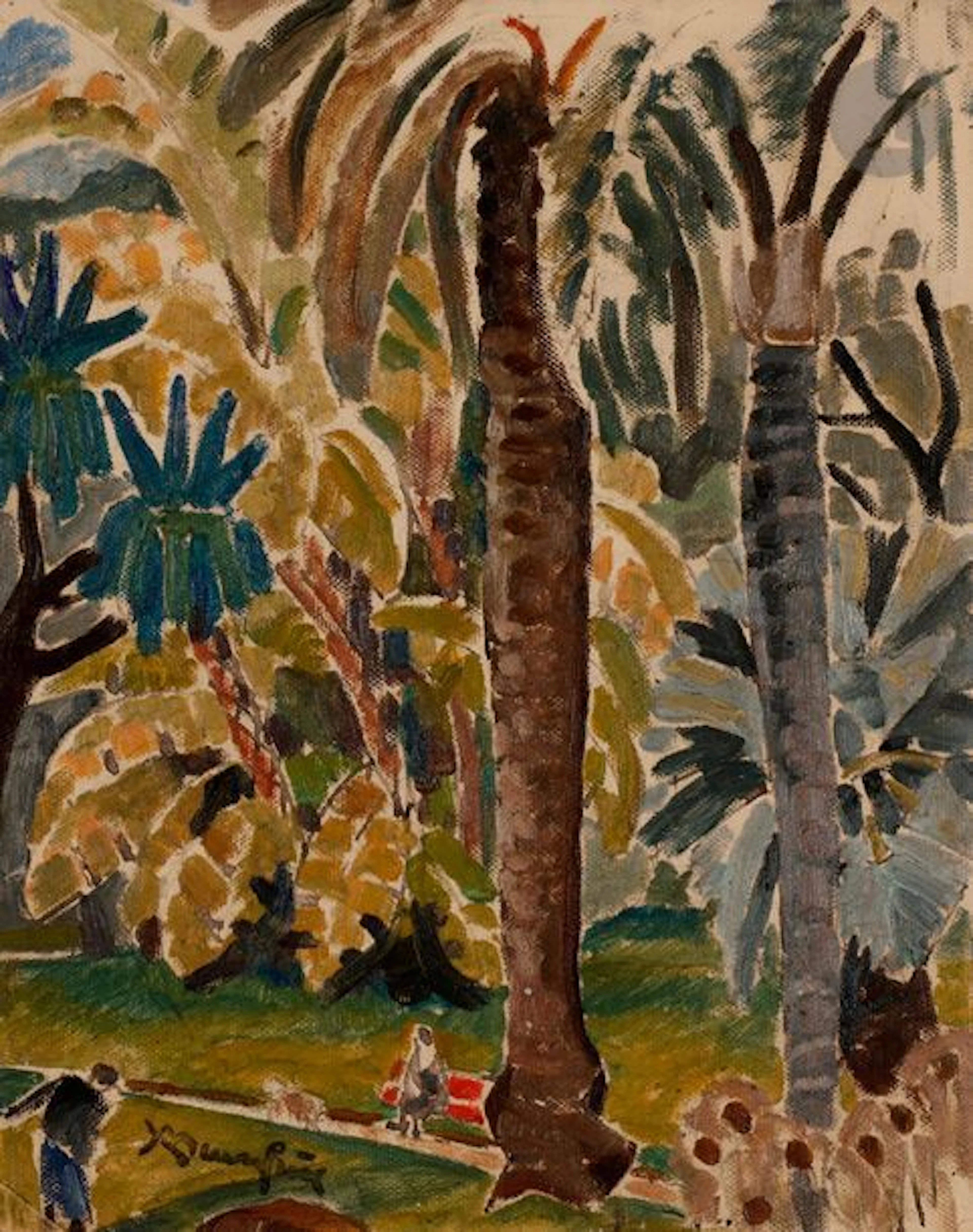 Adolphe-Marie BEAUFRÈRE (1876-1960) Jardin...