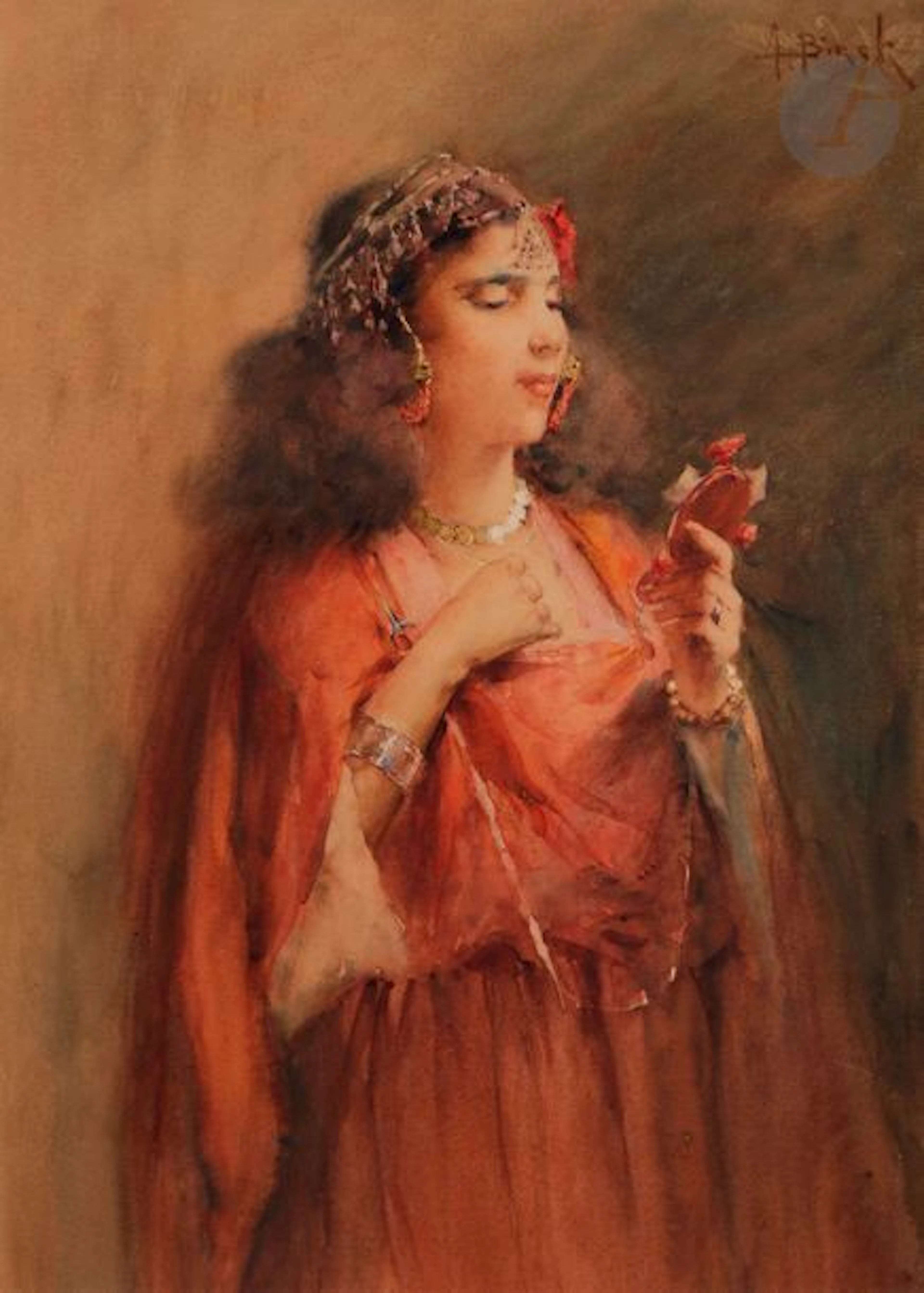 Alphonse BIRCK (1859-1942) Belle Orientale...