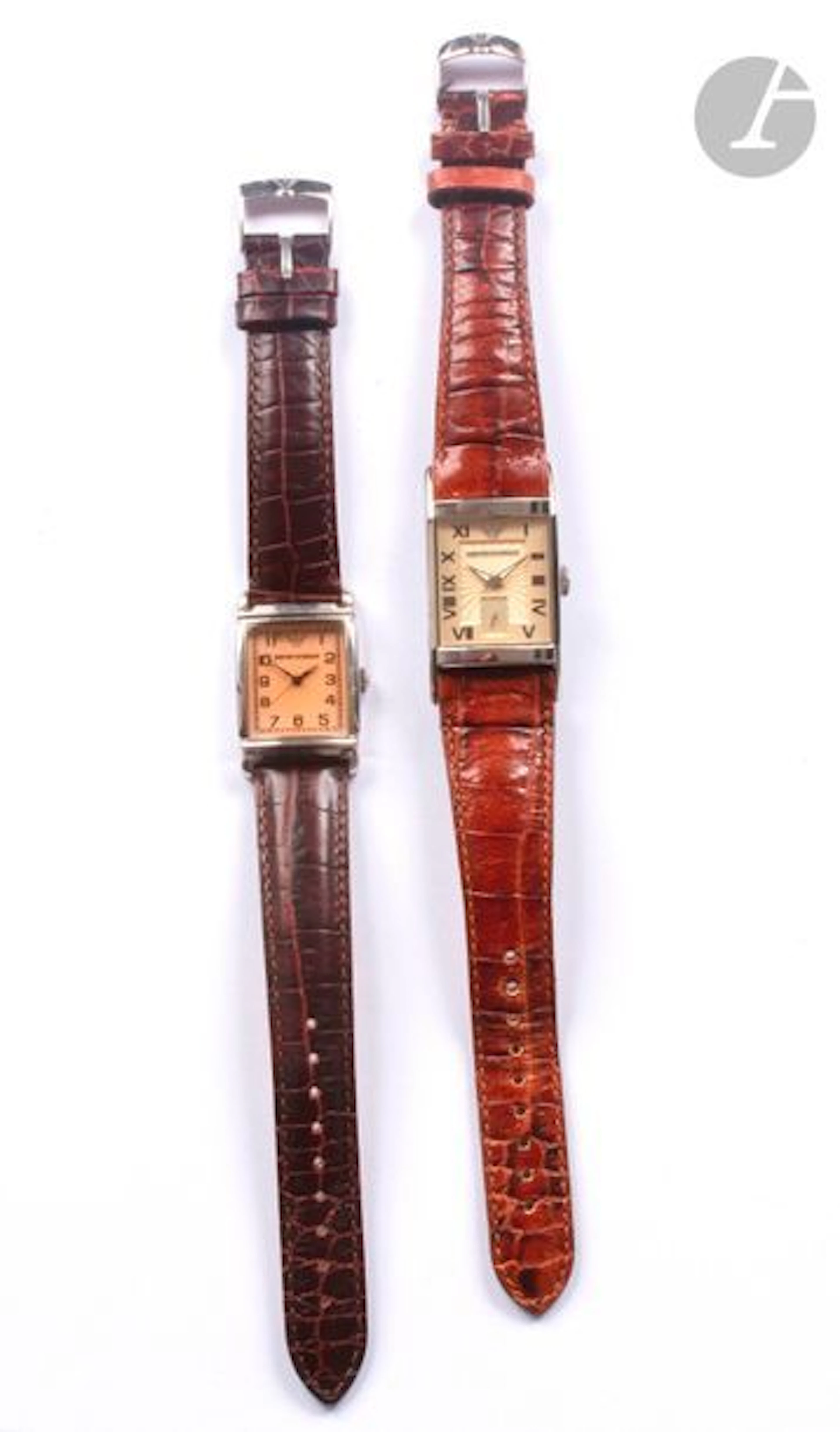Emporio ARMANI. Ensemble de deux montres...