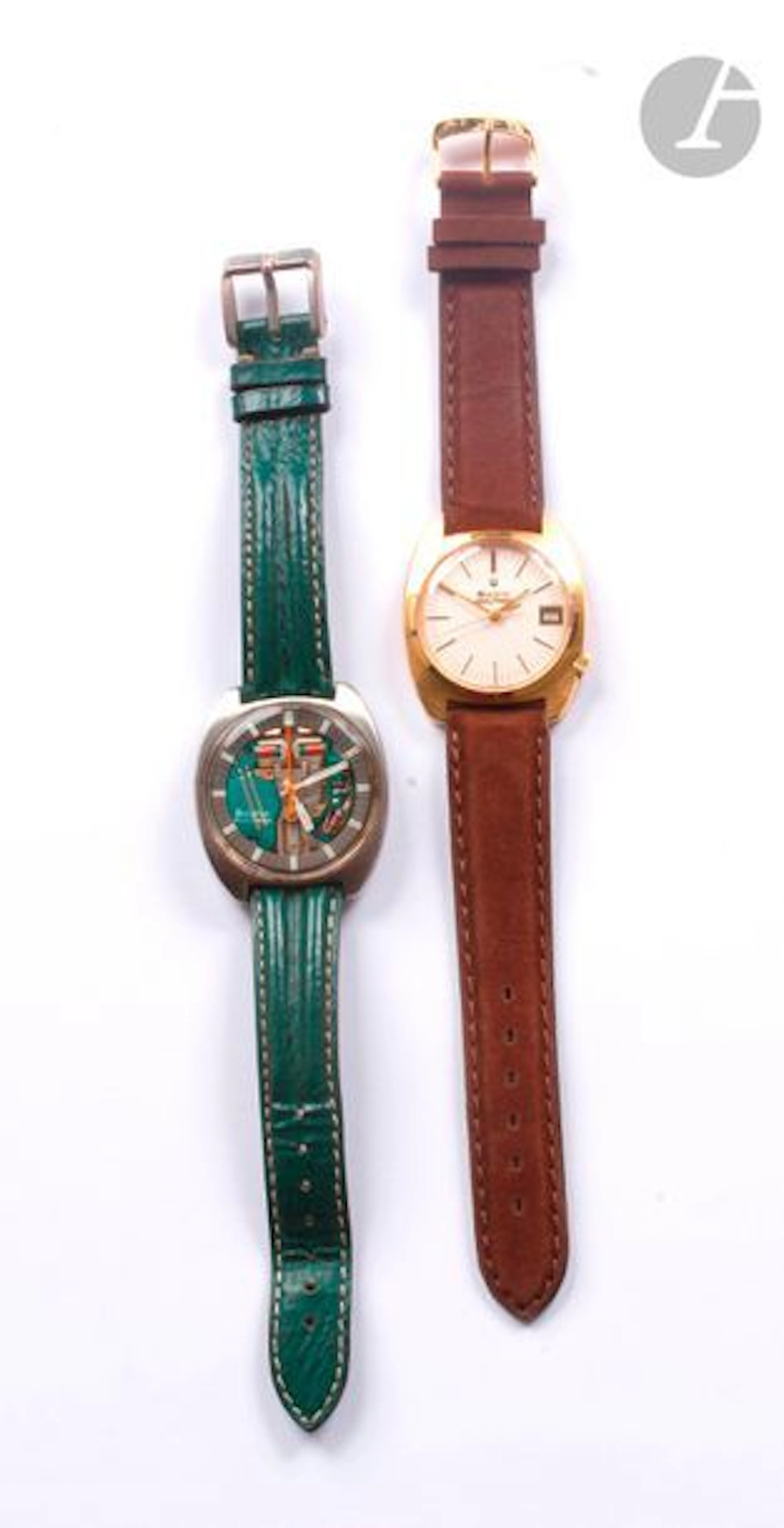 BULOVA Accutron. 2 montres bracelet d'homme...