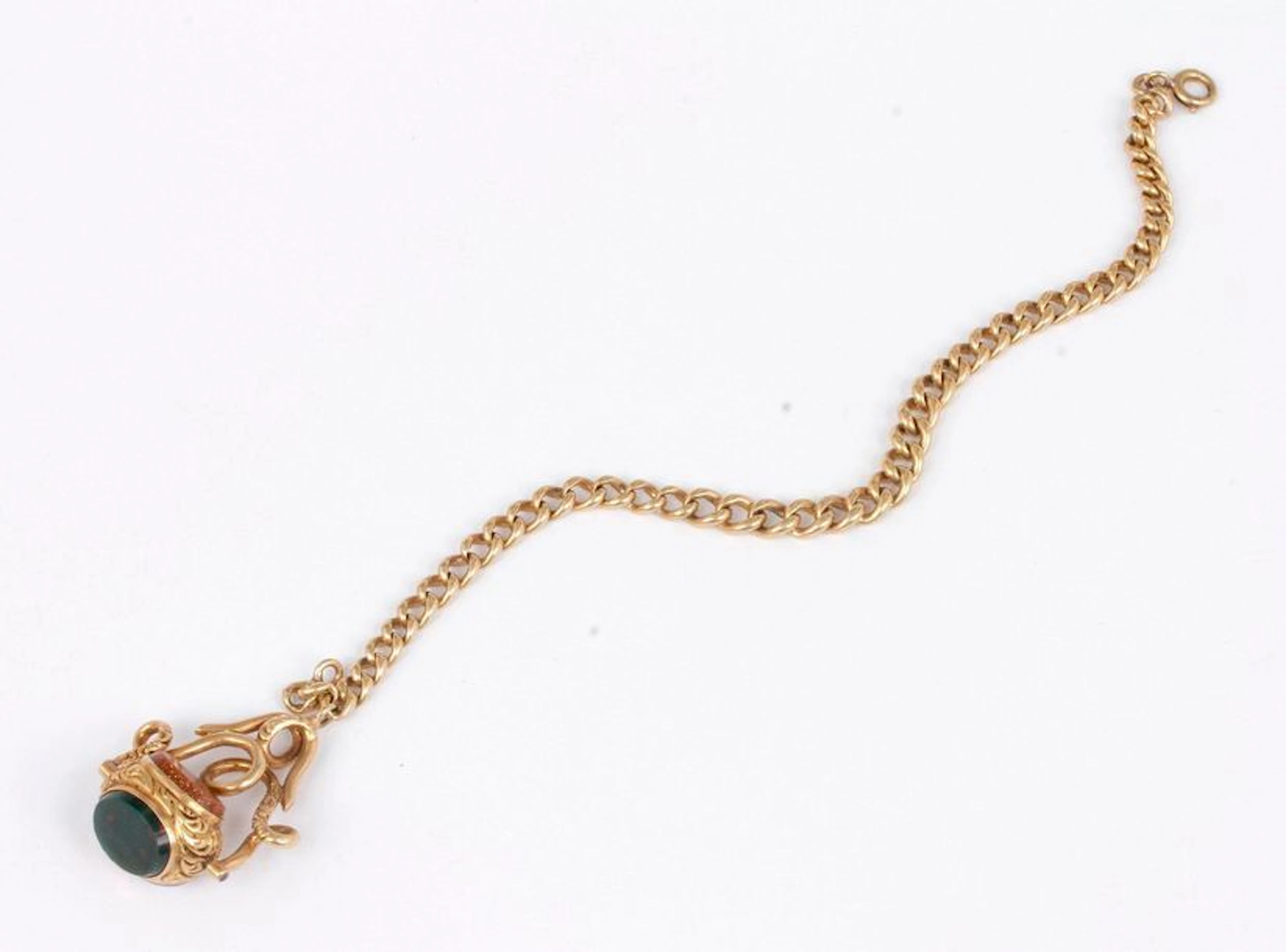 Bracelet en or 18K (750), orné en pampille...