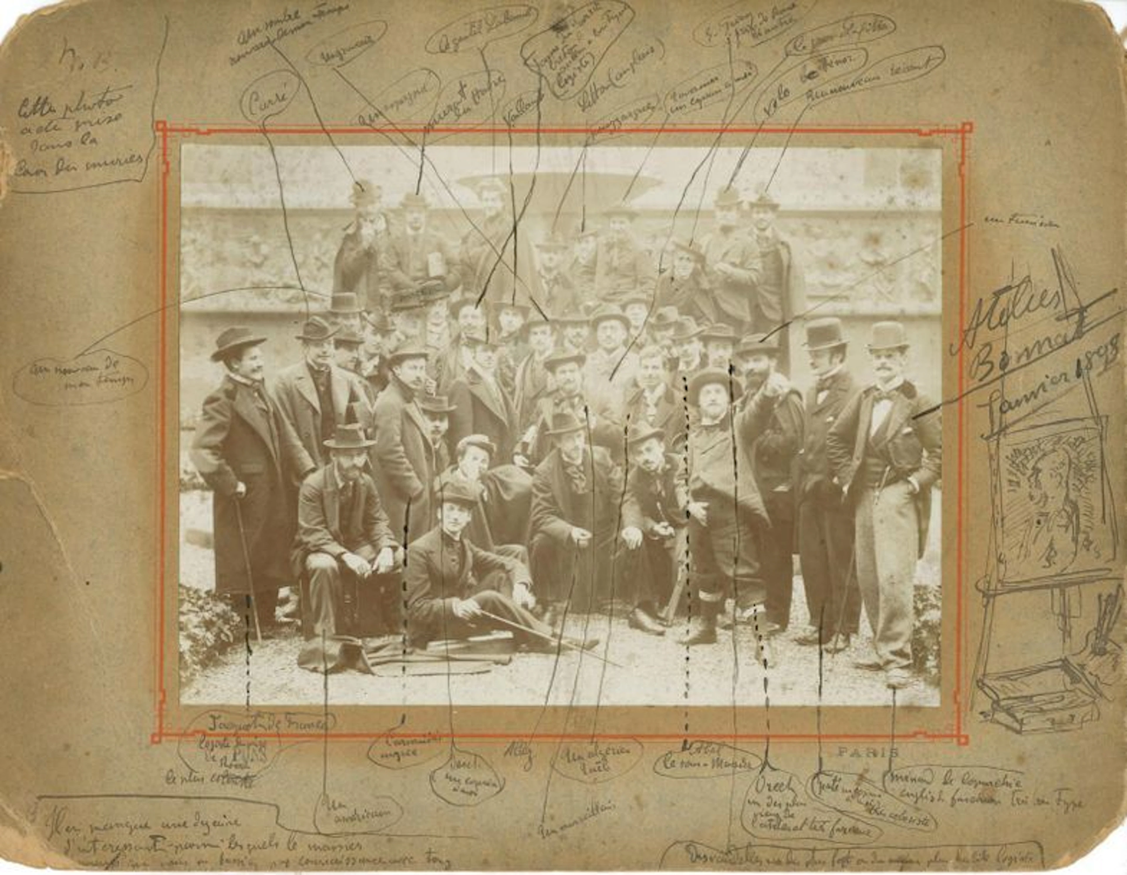 Léon BONNAT (1833-1922). L.A.S., et photographie...
