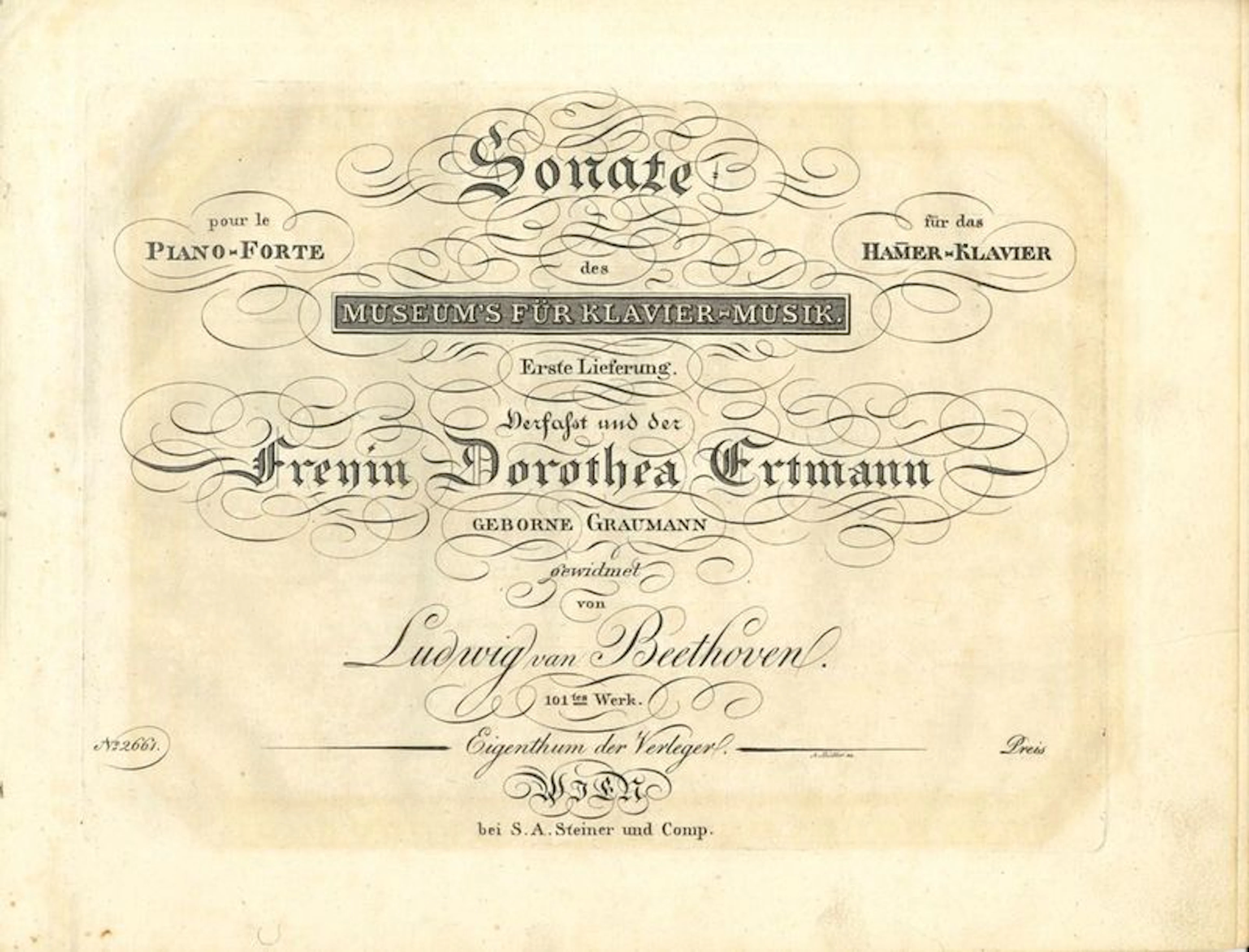 BEETHOVEN Ludwig van (1770-1827). Sonate...