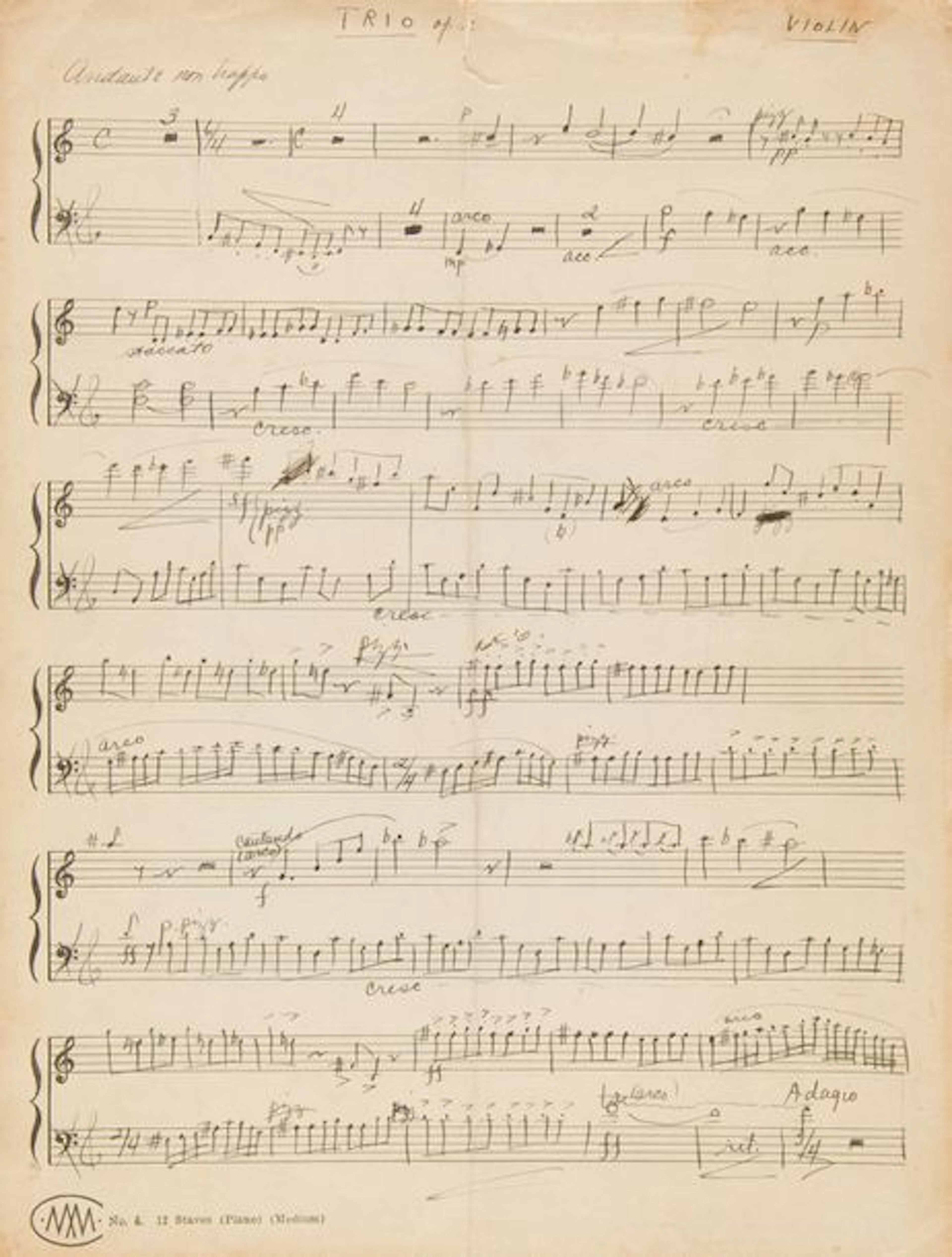 BERNSTEIN Leonard (1918-1990). MANUSCRIT...