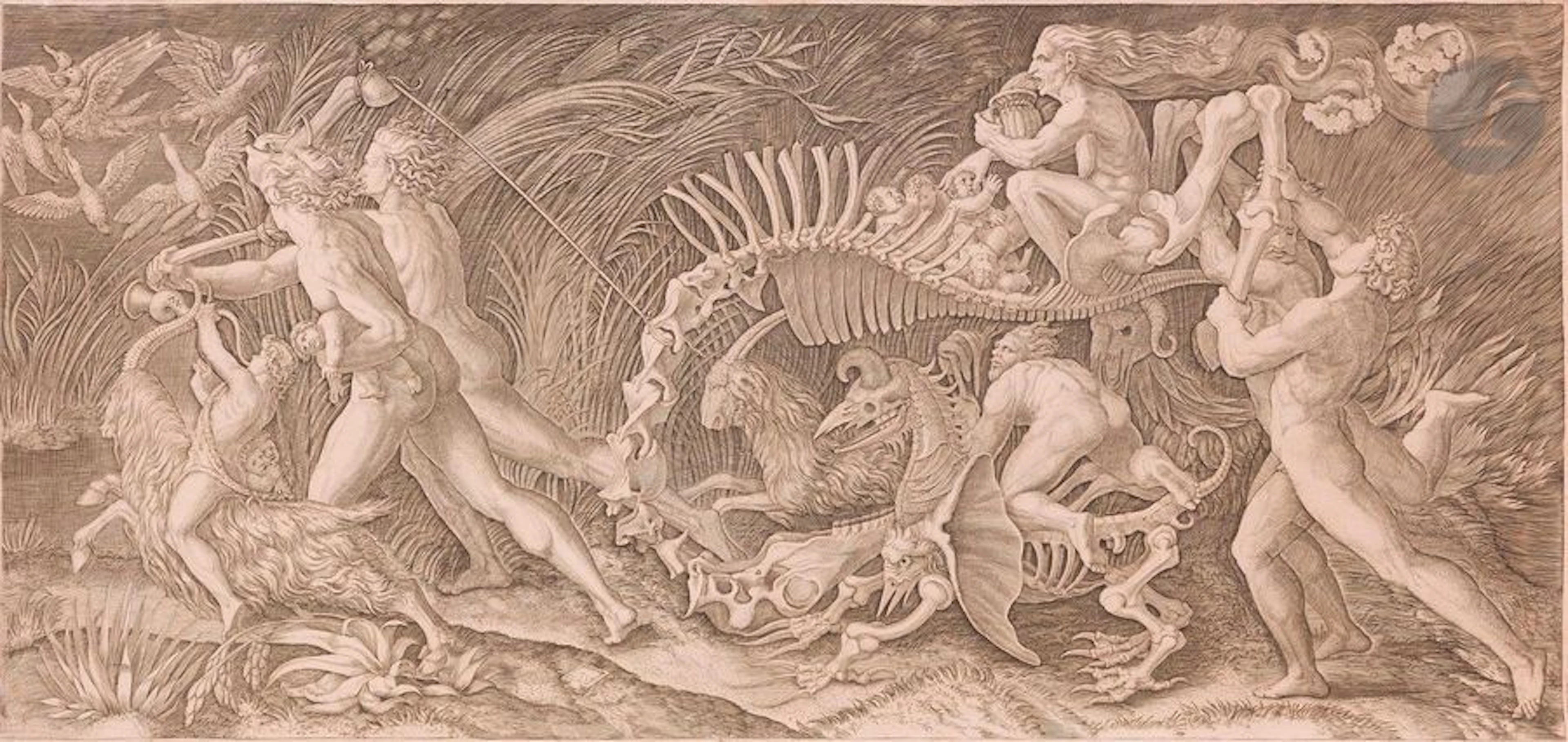 Agostino Veneziano (1490-c. 1569) La Carcasse...