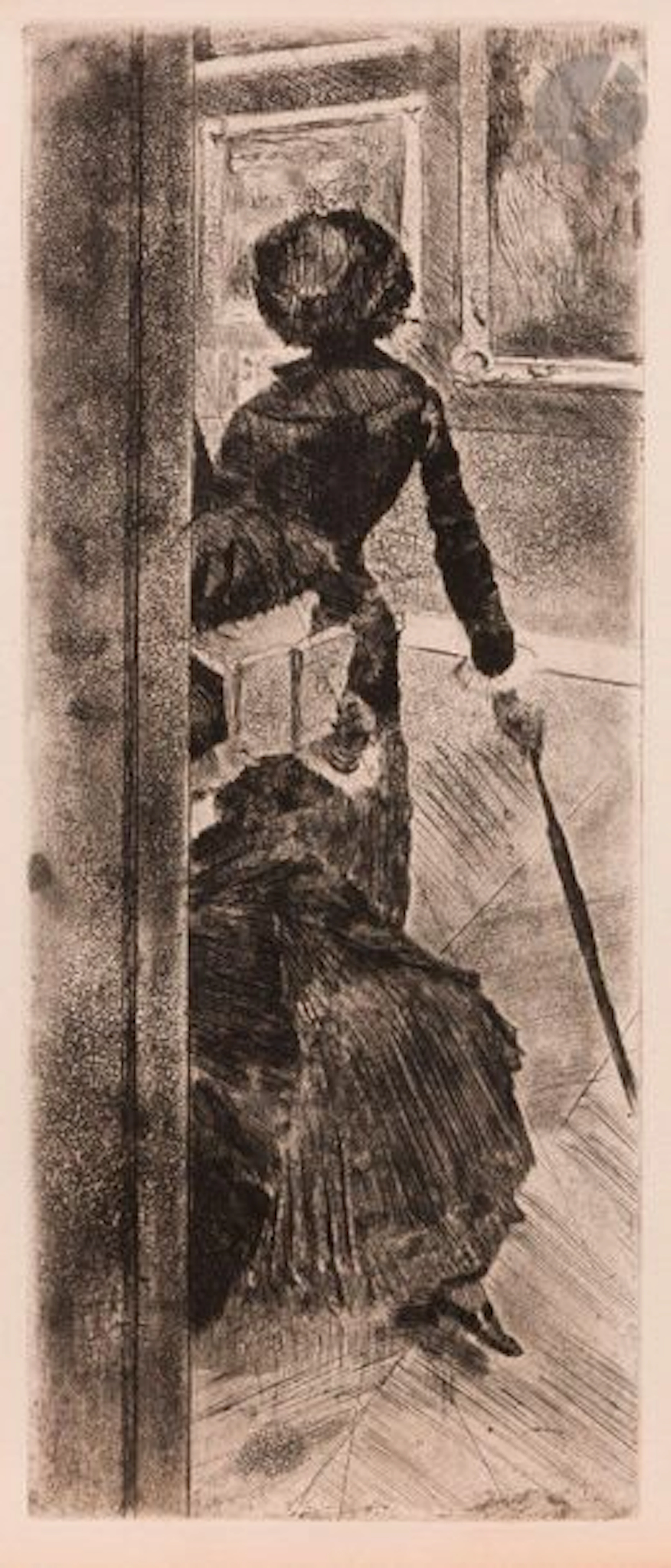 Edgar Degas (1834-1917) Au Louvre : la peinture...