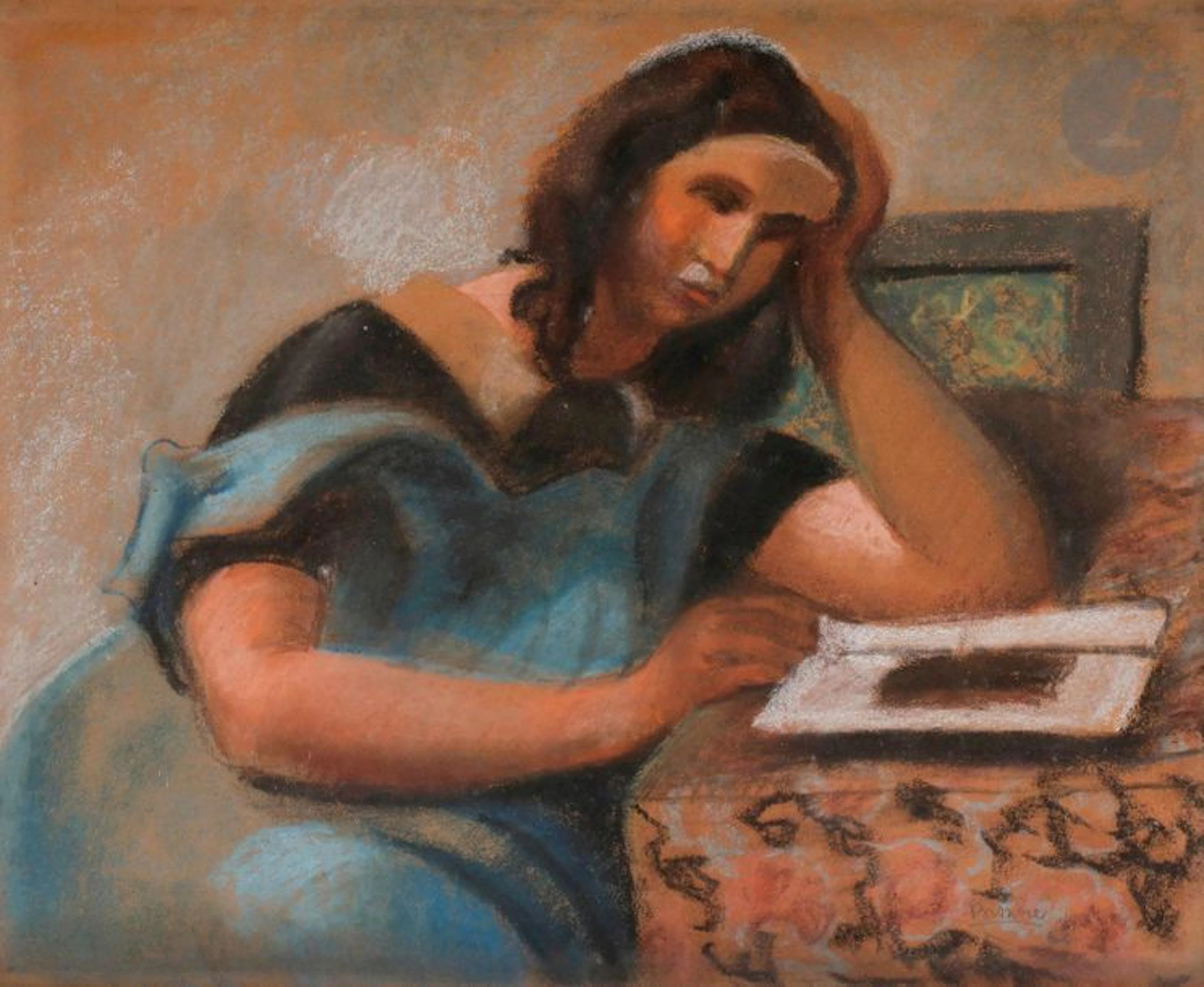 Roger BISSIÈRE (1886-1964) Jeune fille à...
