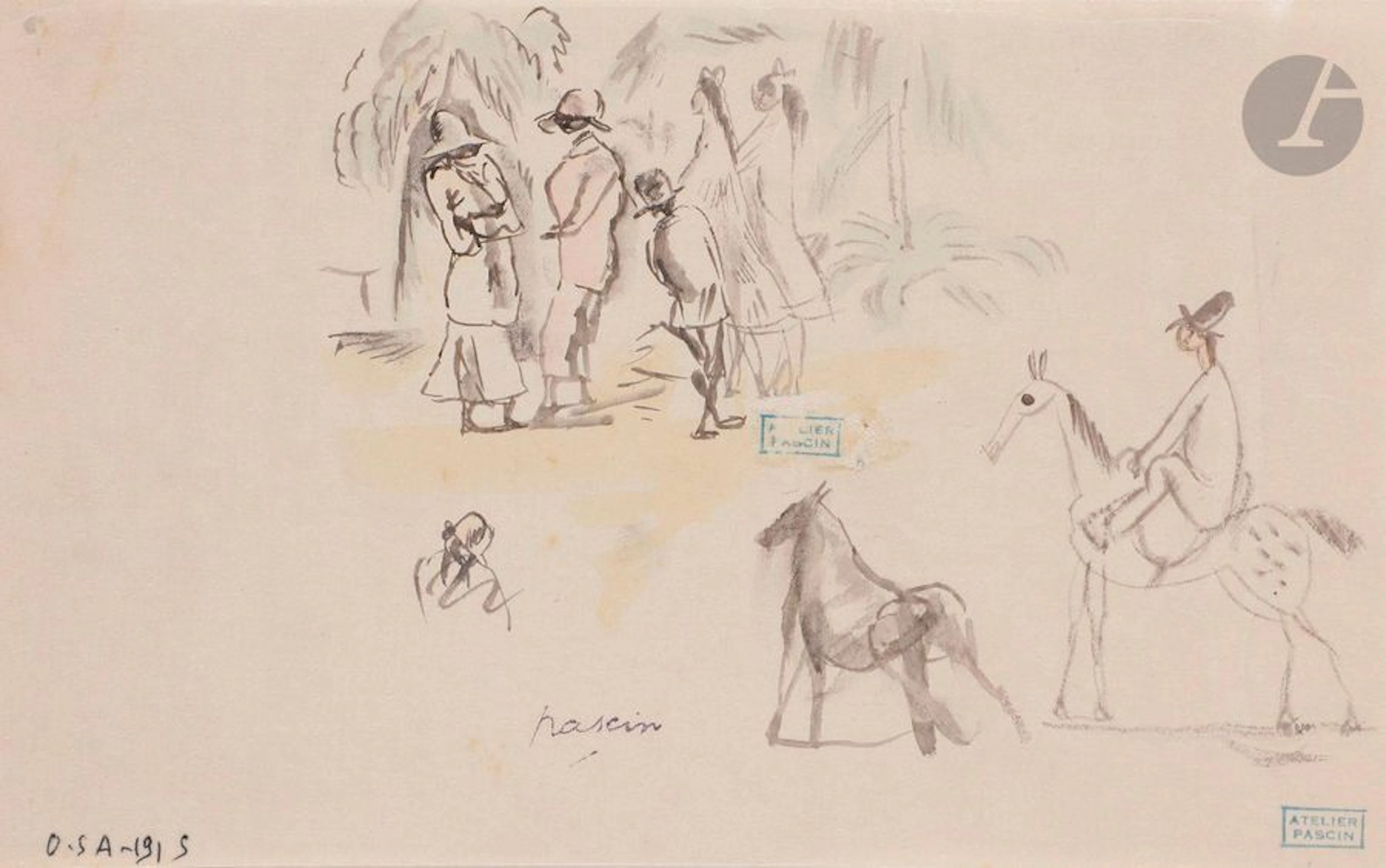 J. Pincas dit PASCIN (1885-1930) Étude de...