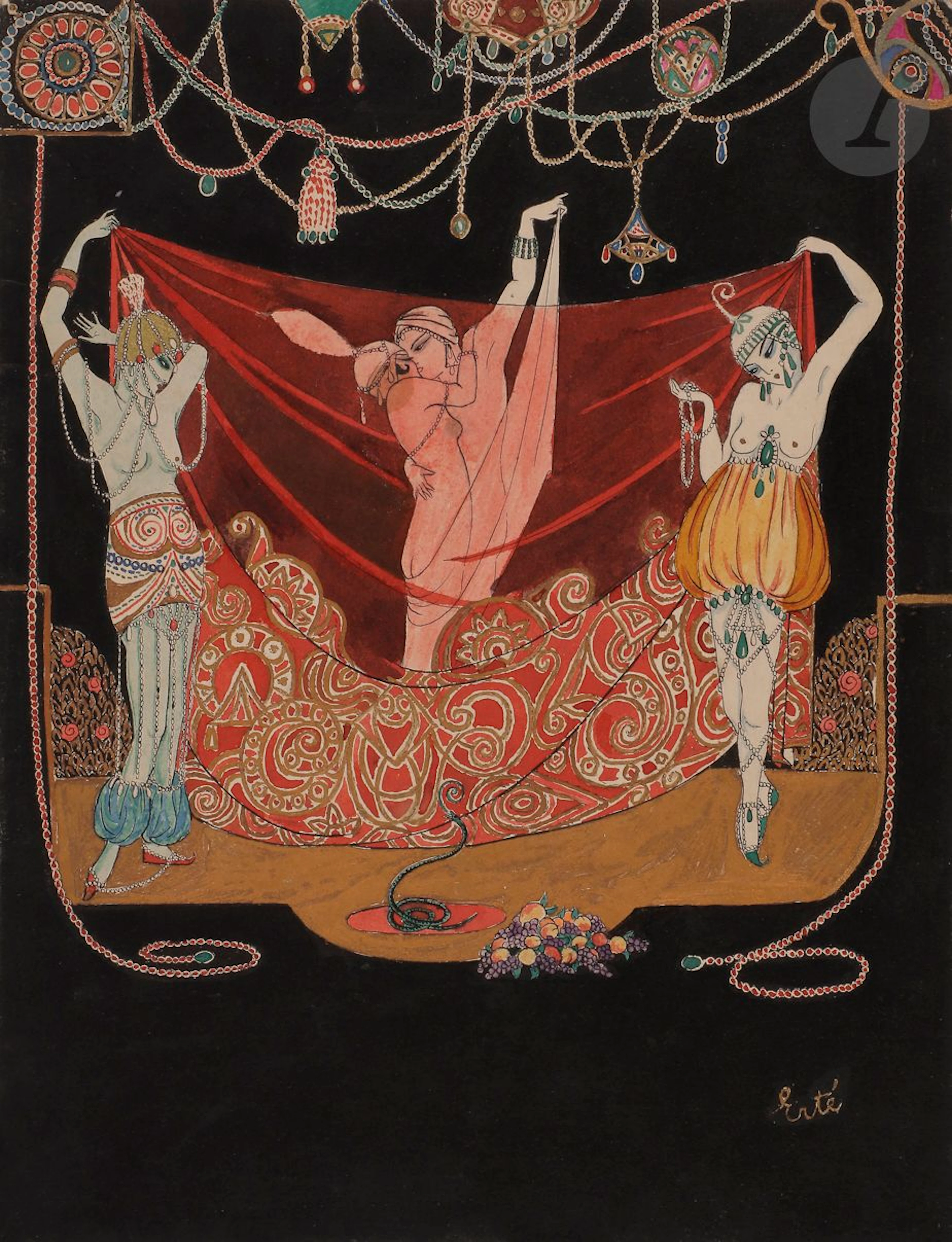 Romain de Tirtoff dit ERTÉ (1892-1990) Danseurs... - Lot 3 - Ader